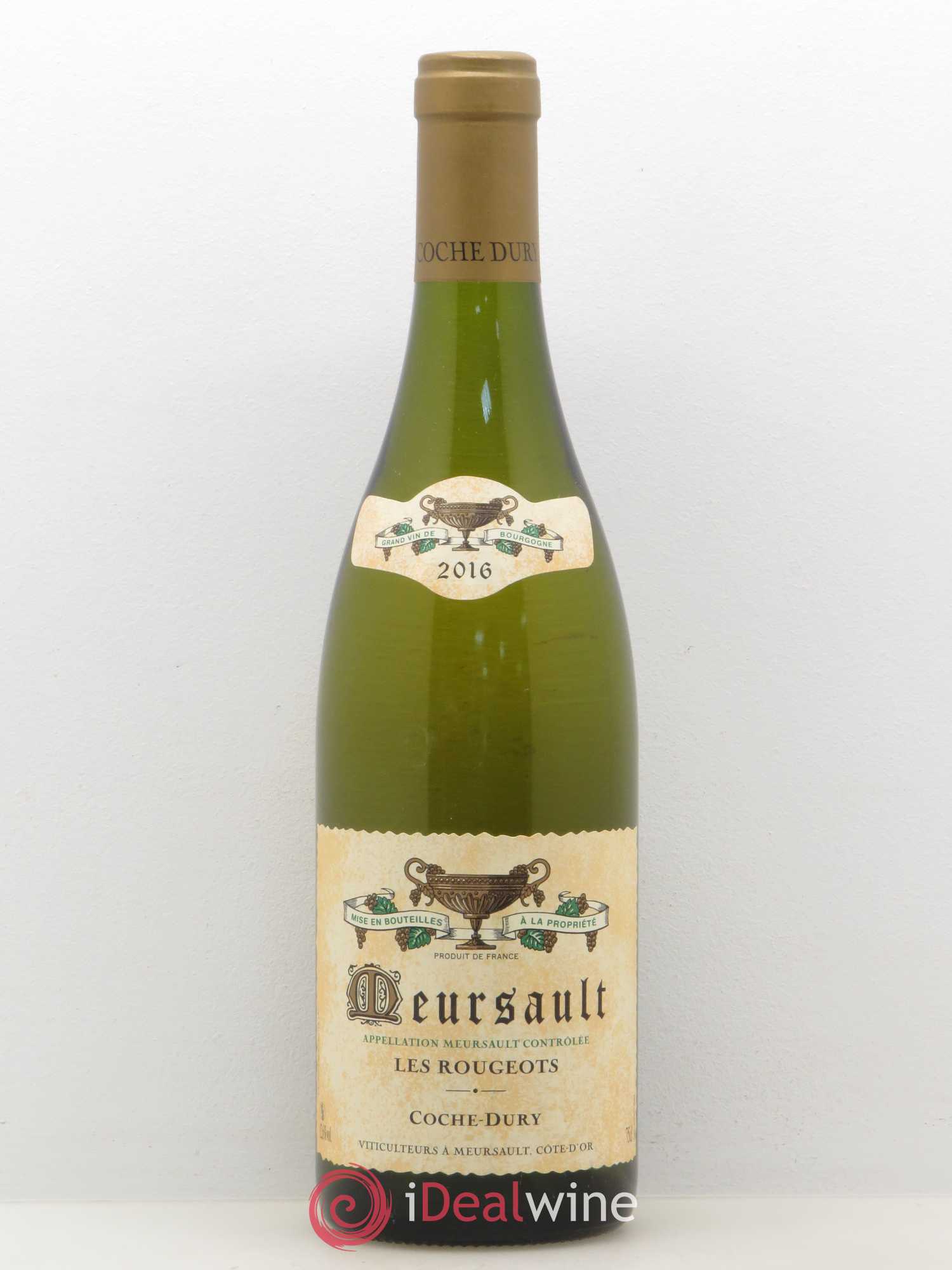 Meursault Les Rougeots Coche Dury (Domaine) 2016 - Lot de 1 bouteille - 0