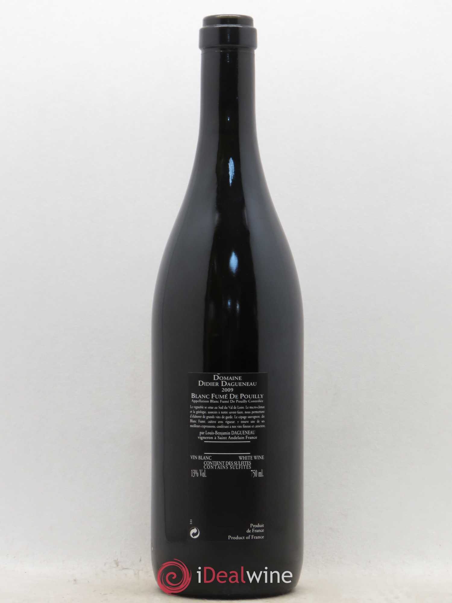 Vin de France (anciennement Pouilly-Fumé) Silex Dagueneau (Domaine Didier - Louis-Benjamin) 2009 - Lot de 1 bouteille - 1