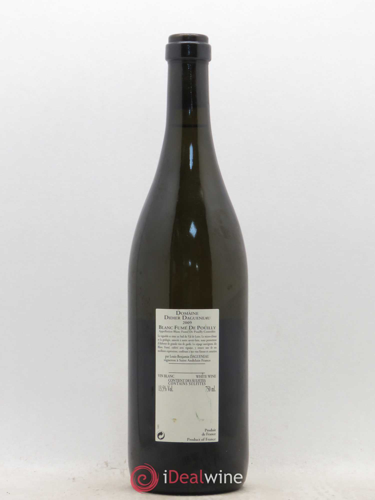 Vin de France (anciennement Pouilly-Fumé) Buisson Renard Dagueneau (Domaine Didier - Louis-Benjamin) 2009 - Lot de 1 bouteille - 1