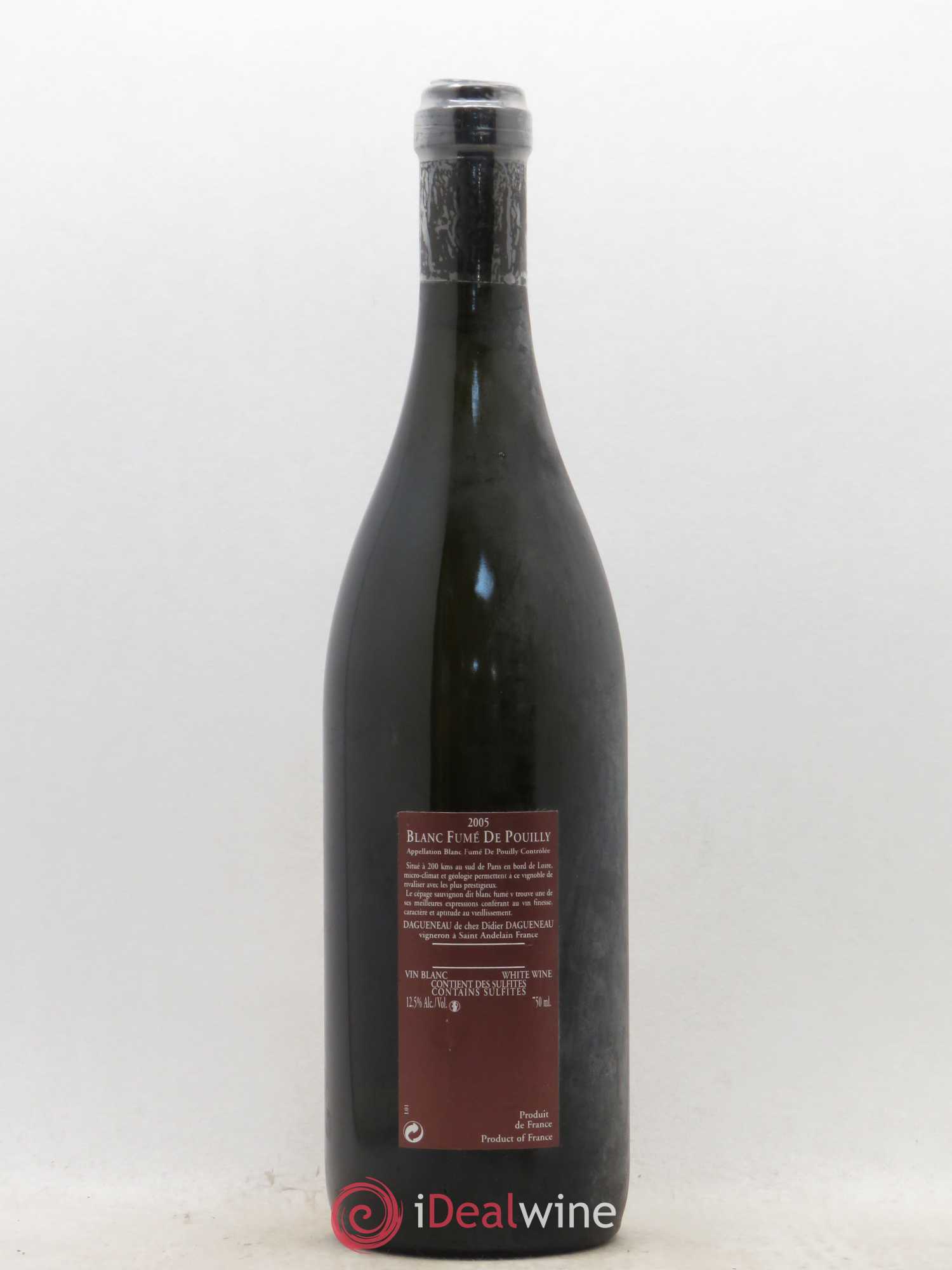 Vin de France (anciennement Pouilly-Fumé) Pur Sang Dagueneau (Domaine Didier - Louis-Benjamin) 2005 - Lot de 1 bouteille - 1