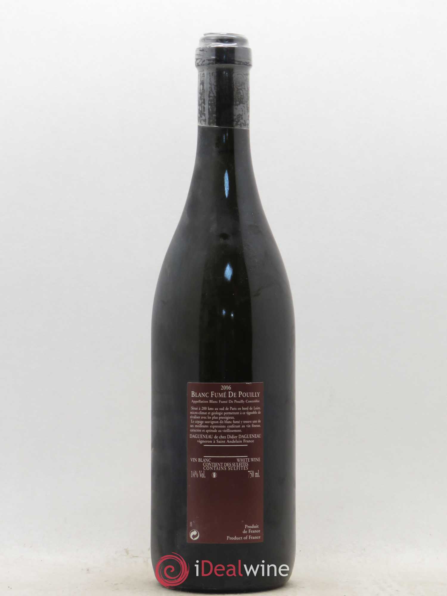 Vin de France (anciennement Pouilly-Fumé) Pur Sang Dagueneau (Domaine Didier - Louis-Benjamin) 2006 - Lot de 1 bouteille - 1