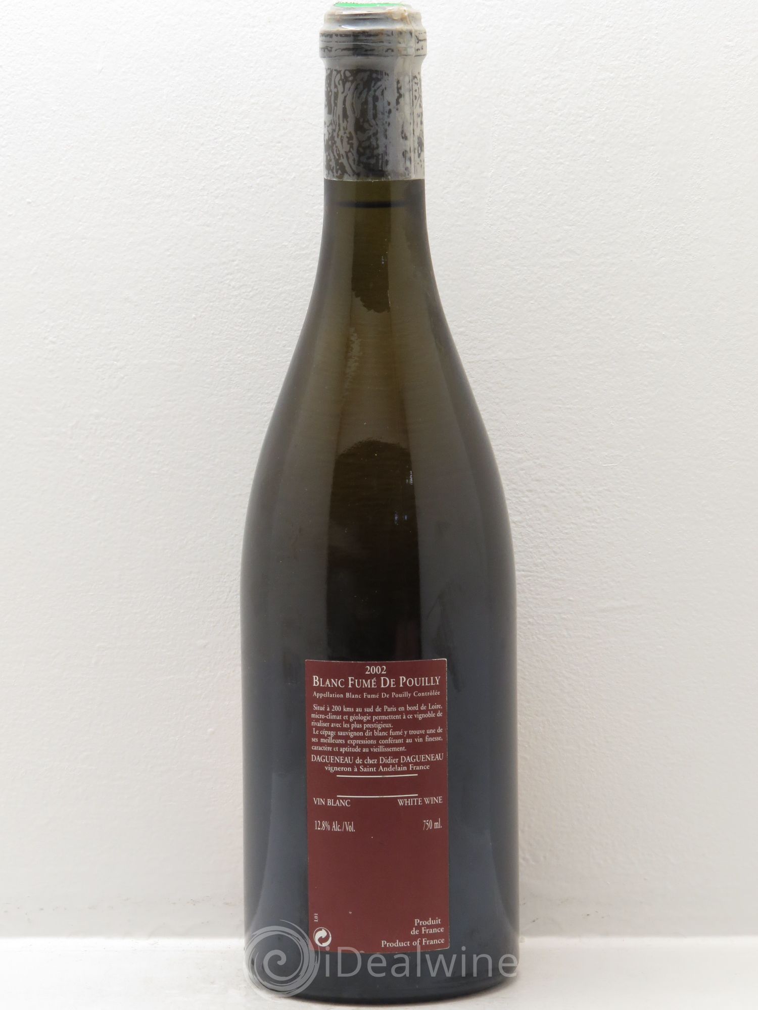 Vin de France (anciennement Pouilly-Fumé) Pur Sang Dagueneau (Domaine Didier - Louis-Benjamin) 2002 - Lot de 1 bouteille - 1