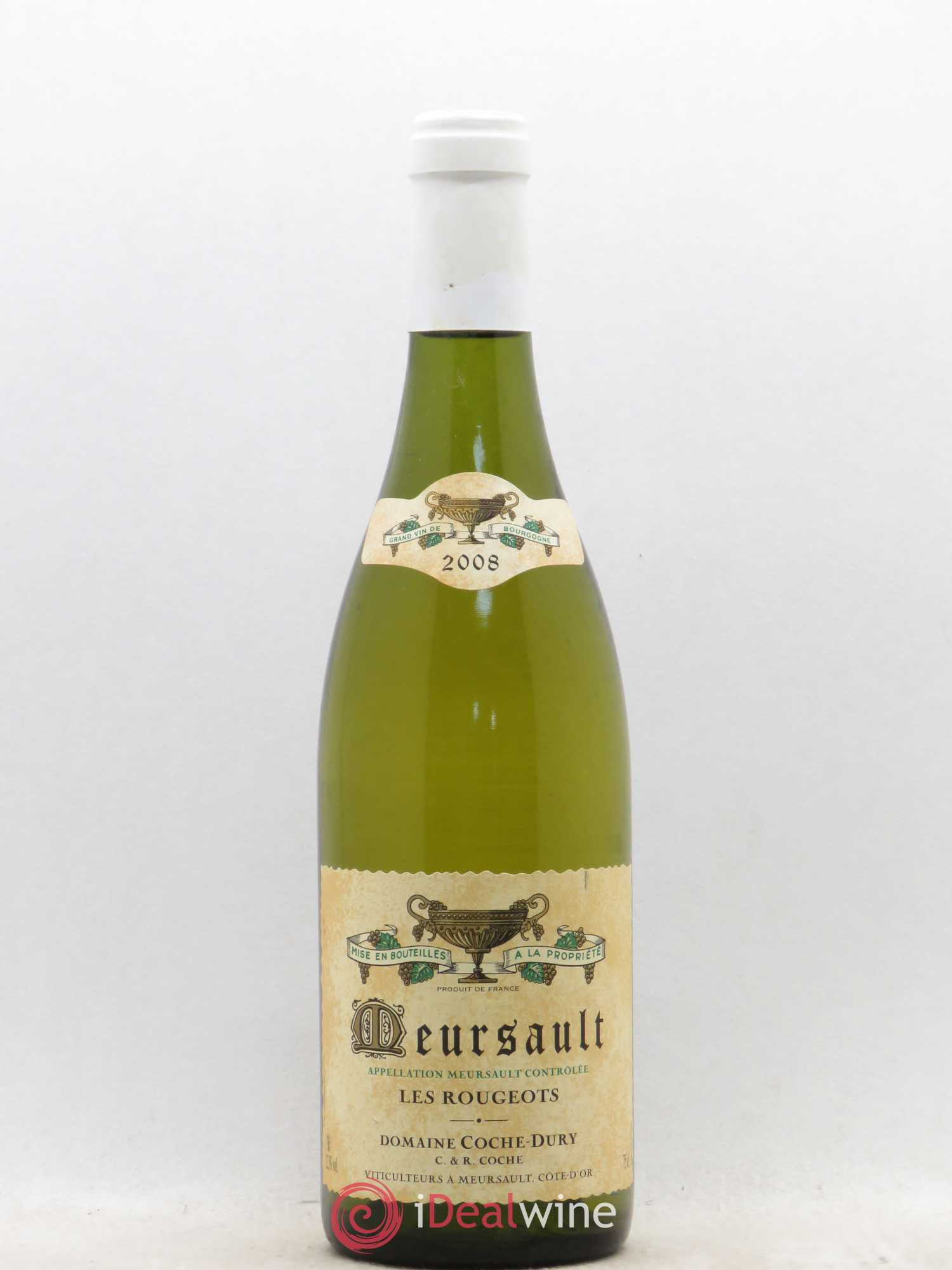 Meursault Les Rougeots Coche Dury (Domaine) 2008 - Lot de 1 bouteille - 0