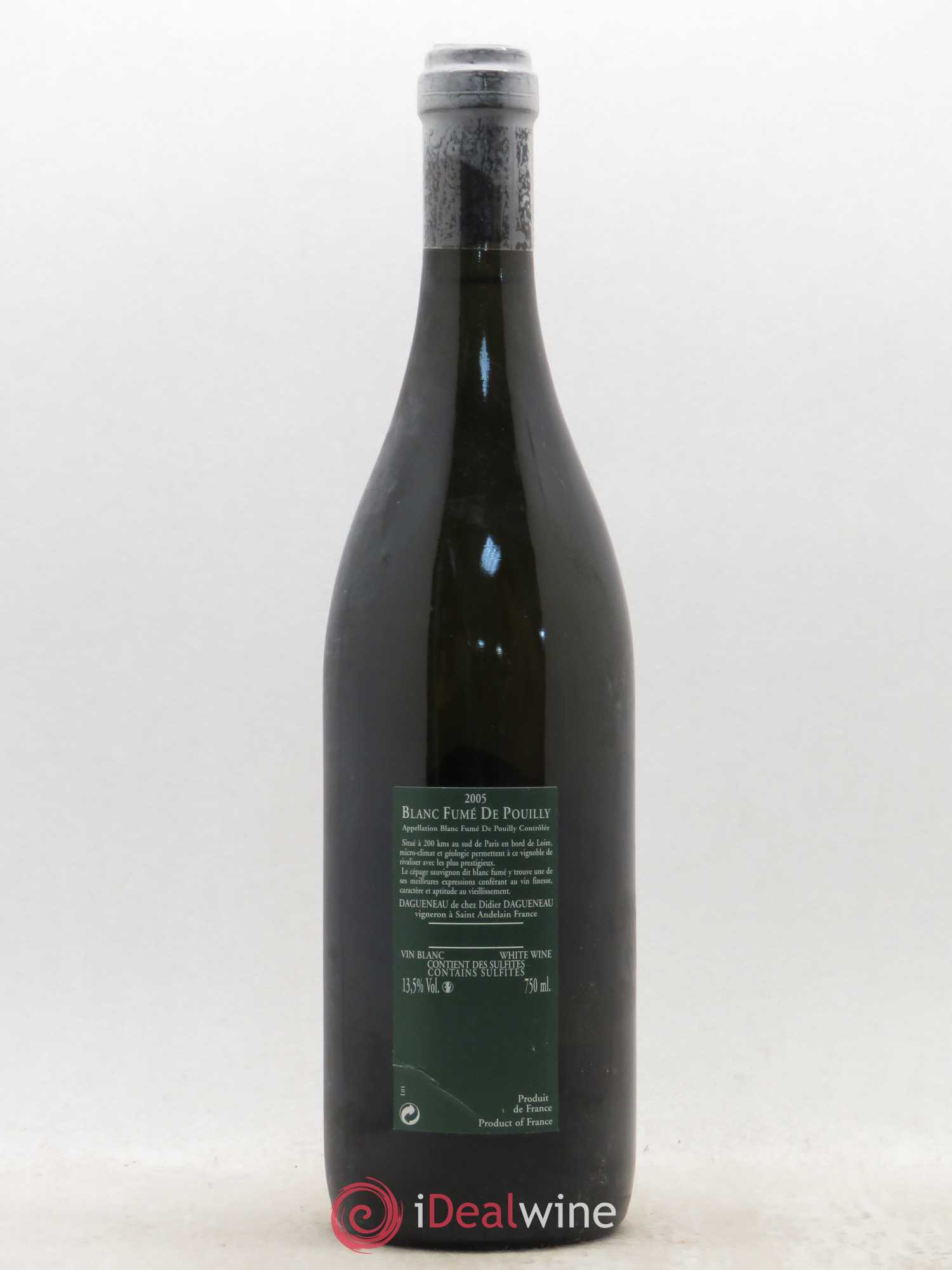 Vin de France (anciennement Pouilly-Fumé) Silex Dagueneau (Domaine Didier - Louis-Benjamin) 2005 - Lot de 1 bouteille - 1