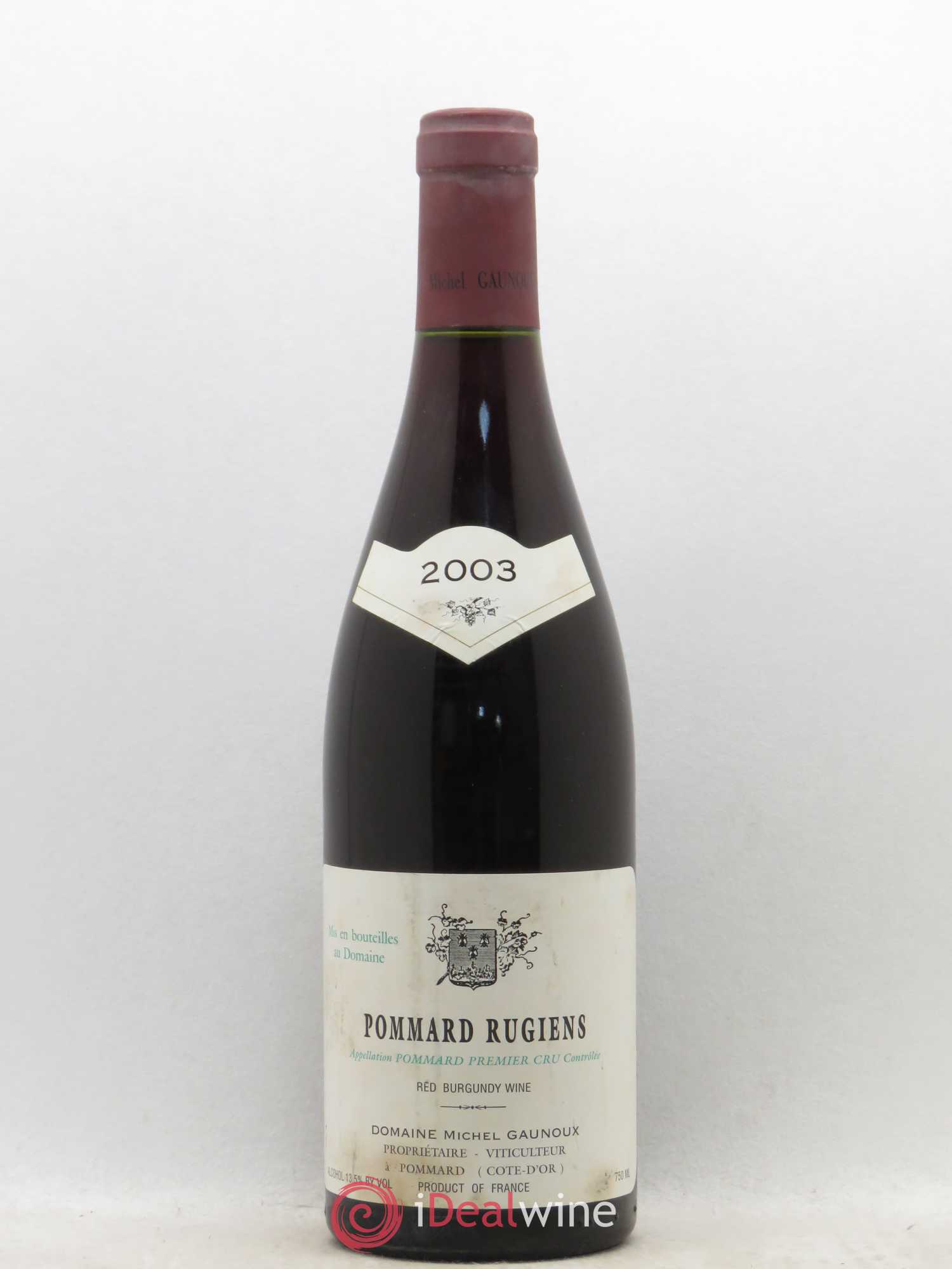 Pommard 1er Cru Rugiens Michel Gaunoux (sans prix de réserve) 2003 - Lot de 1 bouteille - 0