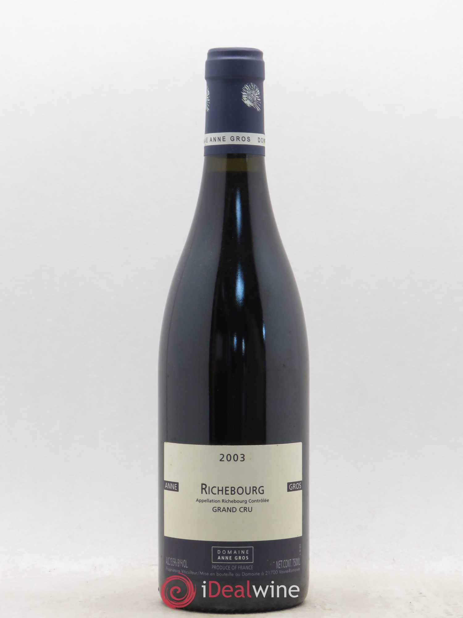 Richebourg Grand Cru Anne Gros 2003 - Lot de 1 bouteille - 0