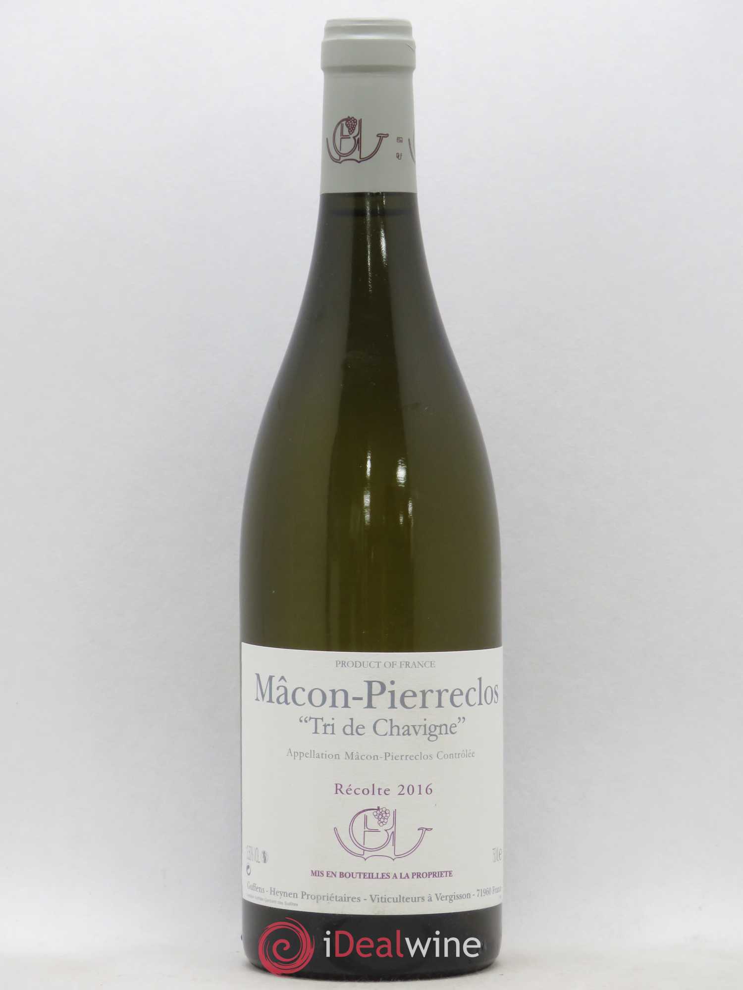 Mâcon-Pierreclos Tri de Chavigne Guffens-Heynen 2016 - Lot de 1 bouteille - 0