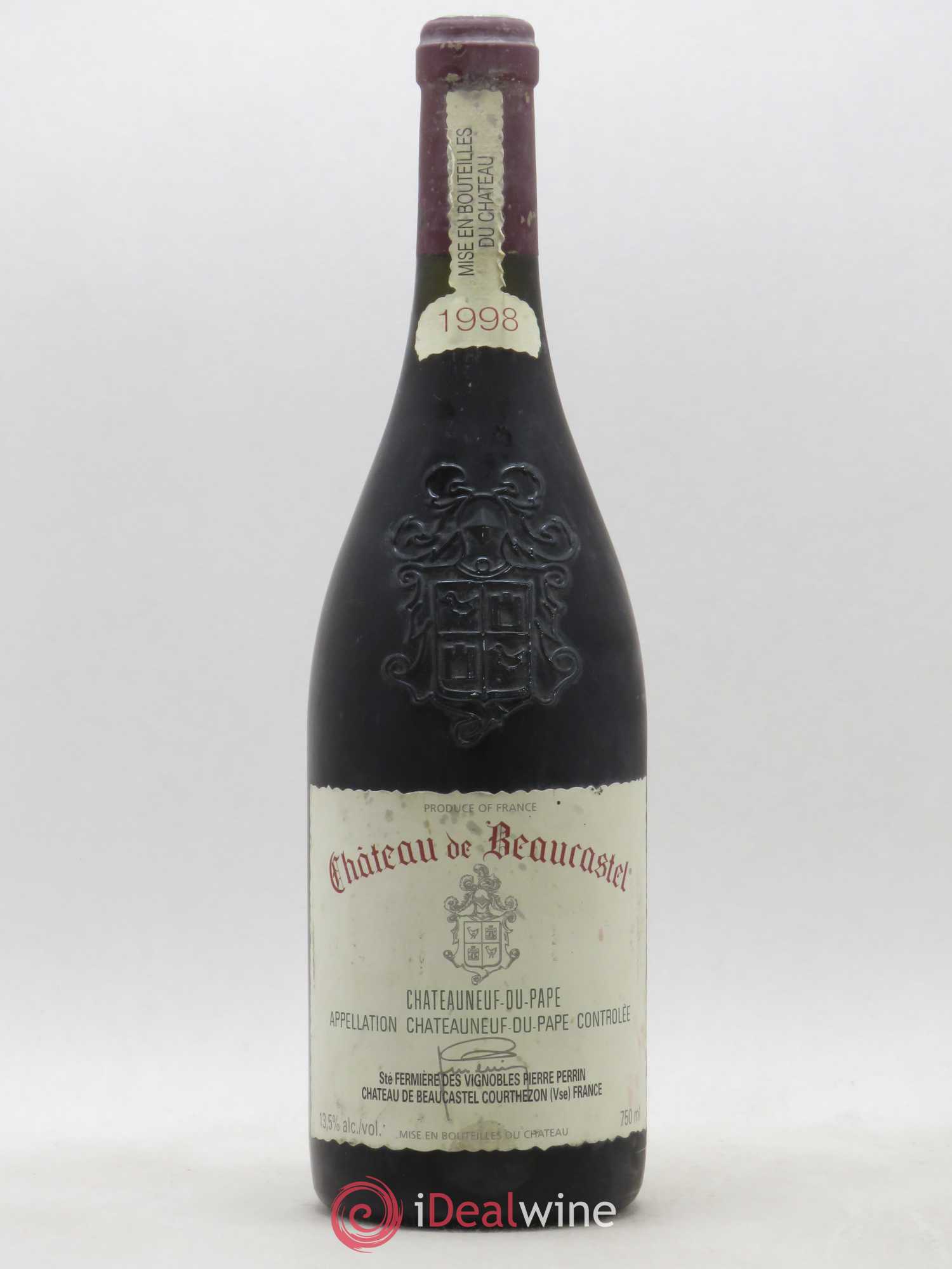 Châteauneuf-du-Pape Château de Beaucastel Famille Perrin 1998 - Lot de 1 bouteille - 0