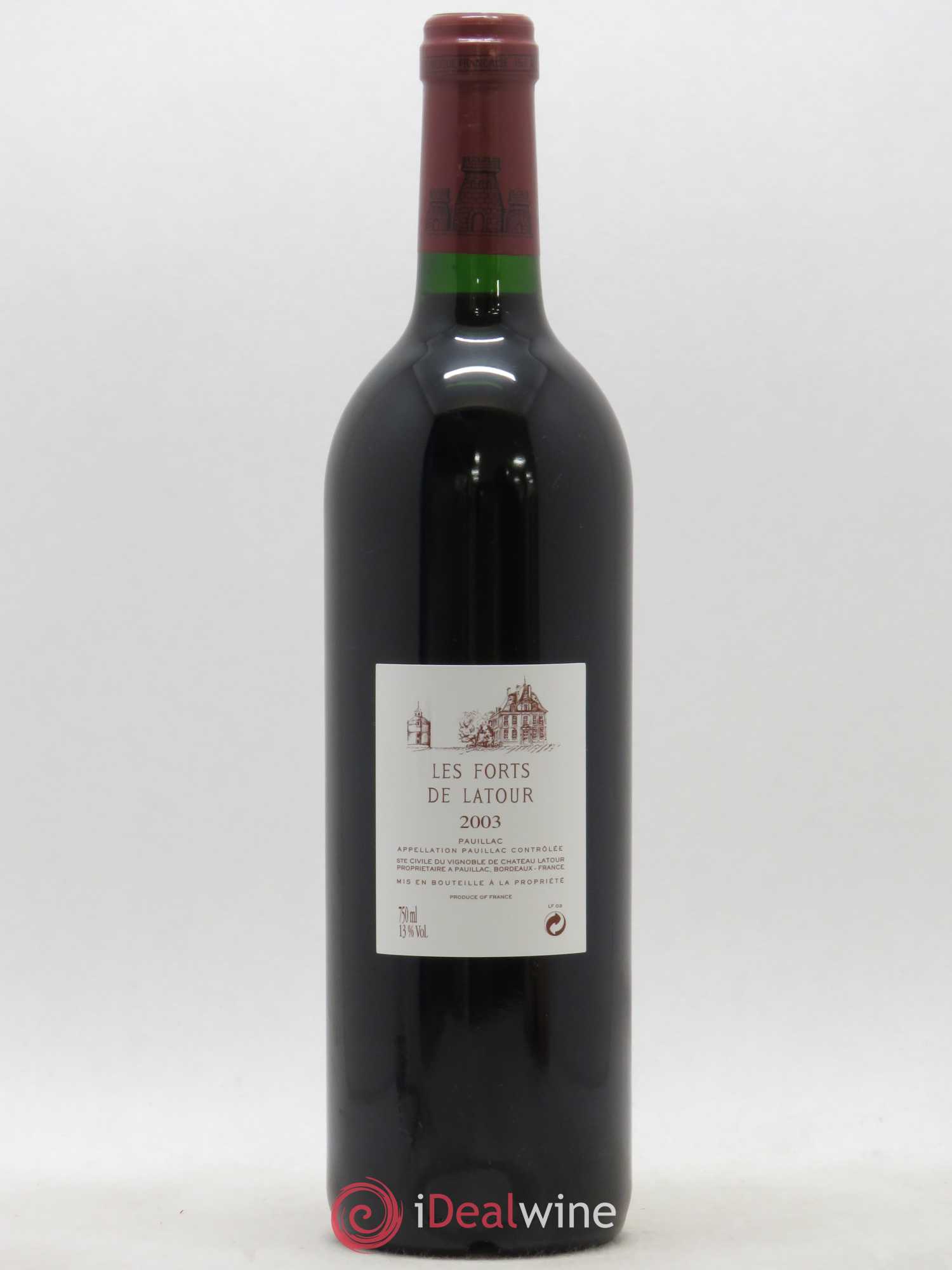 Les Forts de Latour Second Vin 2003 - Lot de 1 bouteille - 1