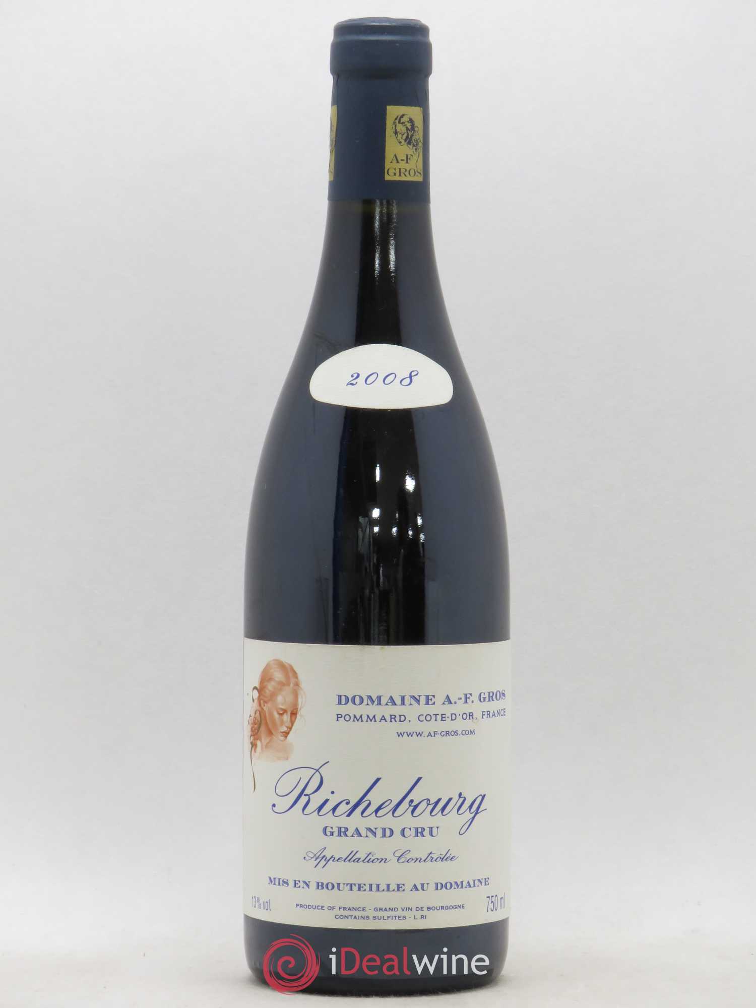 Richebourg Grand Cru A.-F. Gros 2008 - Lot de 1 bouteille - 0