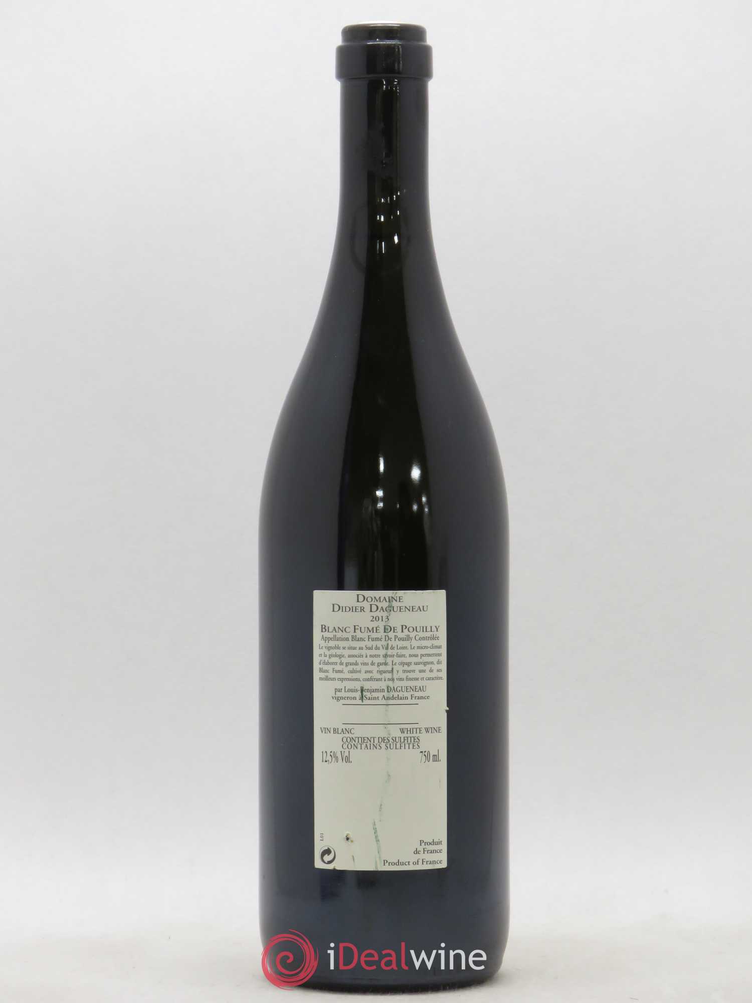 Vin de France (anciennement Pouilly-Fumé) Buisson Renard Dagueneau (Domaine Didier - Louis-Benjamin) 2013 - Lot de 1 bouteille - 1