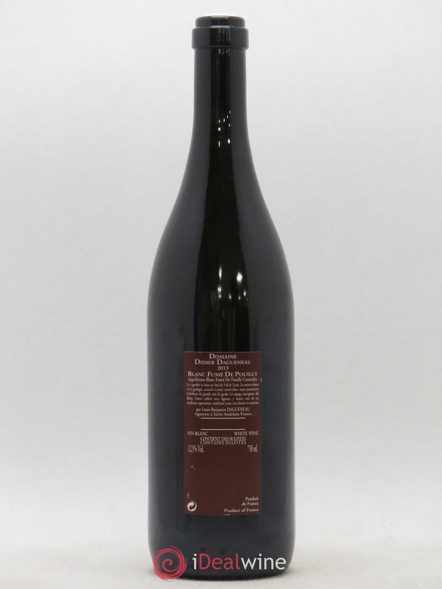Vin de France (anciennement Pouilly-Fumé) Pur Sang Dagueneau (Domaine Didier - Louis-Benjamin) 2013 - Lot de 1 bouteille - 1