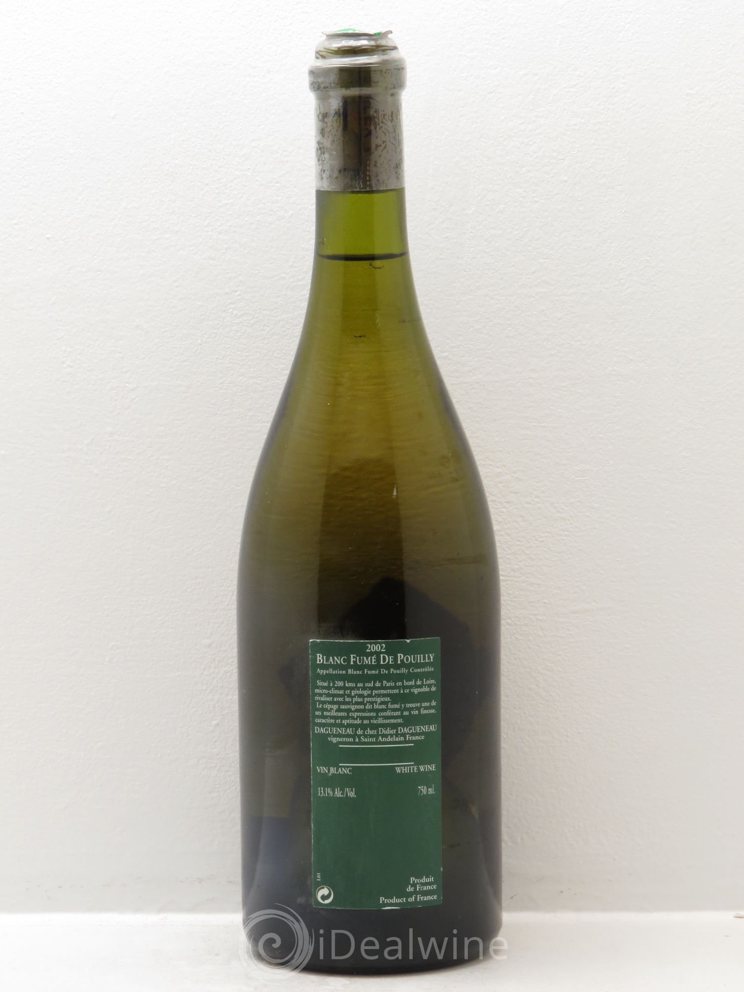 Vin de France (anciennement Pouilly-Fumé) Silex Dagueneau (Domaine Didier - Louis-Benjamin) 2002 - Lot de 1 bouteille - 1
