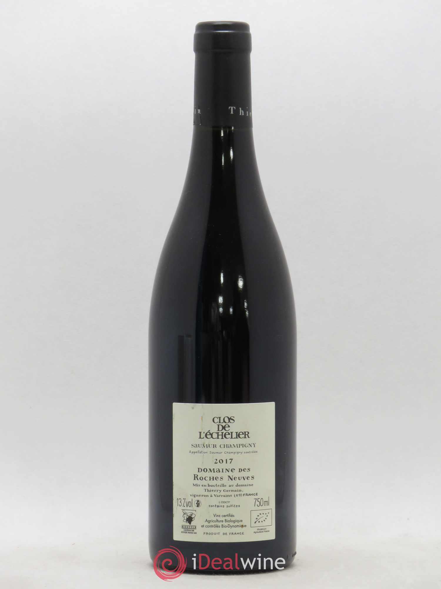 Saumur-Champigny Clos de l'Echelier Domaine des Roches Neuves - Thierry Germain 2017 - Lot de 1 bouteille - 1