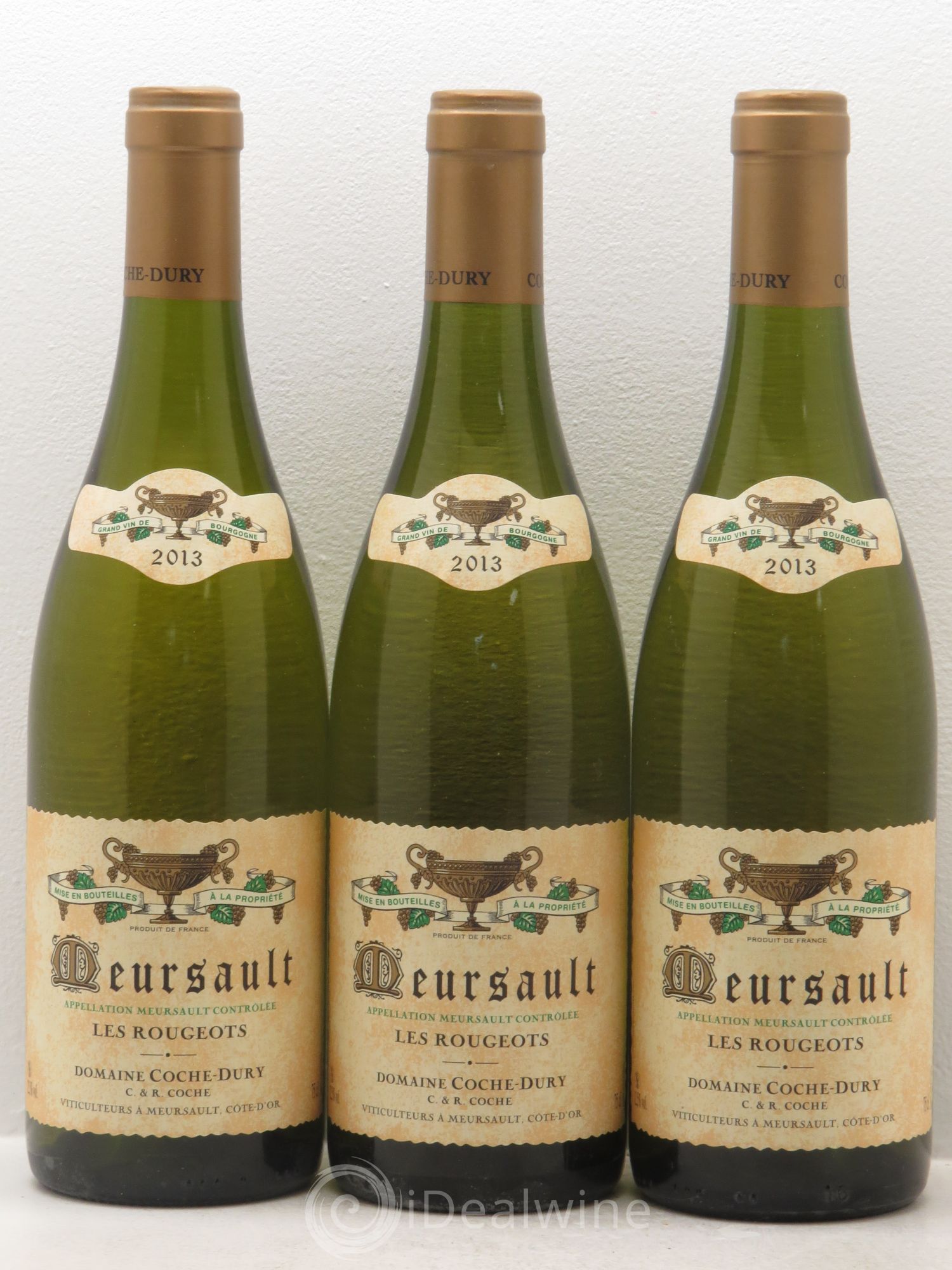 Meursault Les Rougeots Coche Dury (Domaine) 2013 - Lot de 3 bouteilles - 0
