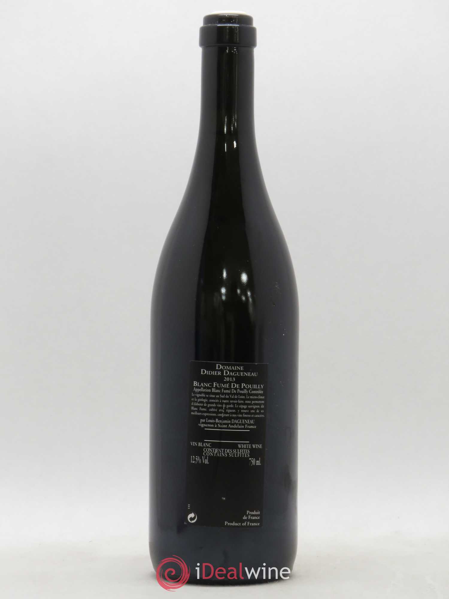 Vin de France (anciennement Pouilly-Fumé) Silex Dagueneau (Domaine Didier - Louis-Benjamin) 2013 - Lot de 1 bouteille - 1
