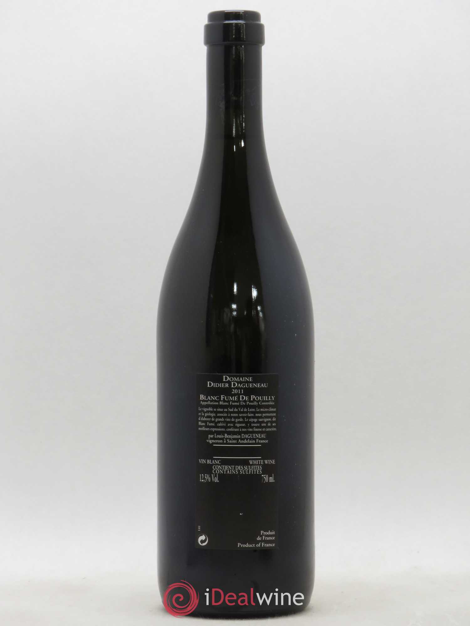 Vin de France (anciennement Pouilly-Fumé) Silex Dagueneau (Domaine Didier - Louis-Benjamin) 2011 - Lot de 1 bouteille - 1