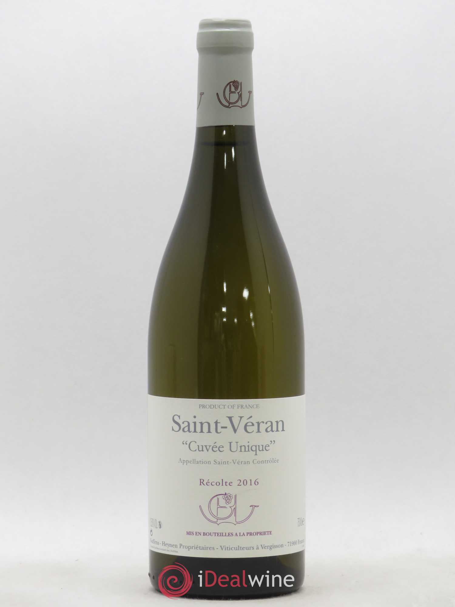 Saint-Véran Cuvée Unique Guffens-Heynen 2016 - Lot de 1 bouteille - 0