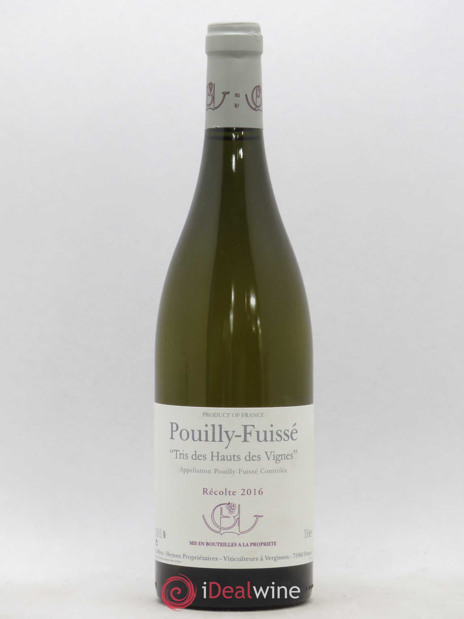 Pouilly-Fuissé Tris des Hauts des Vignes Guffens-Heynen 2016 - Lot de 1 bouteille - 0