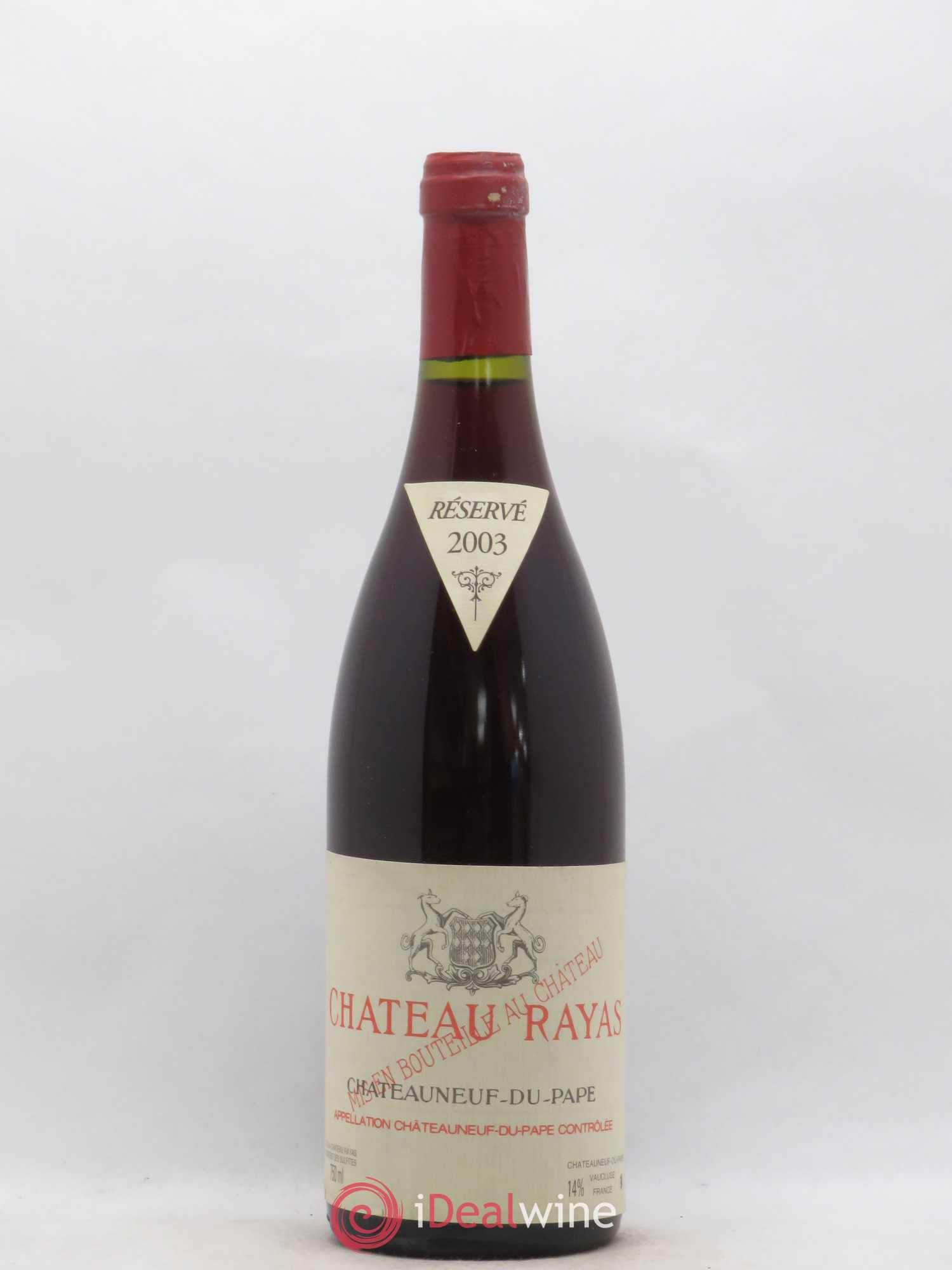 Châteauneuf-du-Pape Château Rayas Emmanuel Reynaud 2003 - Lot de 1 bouteille - 0