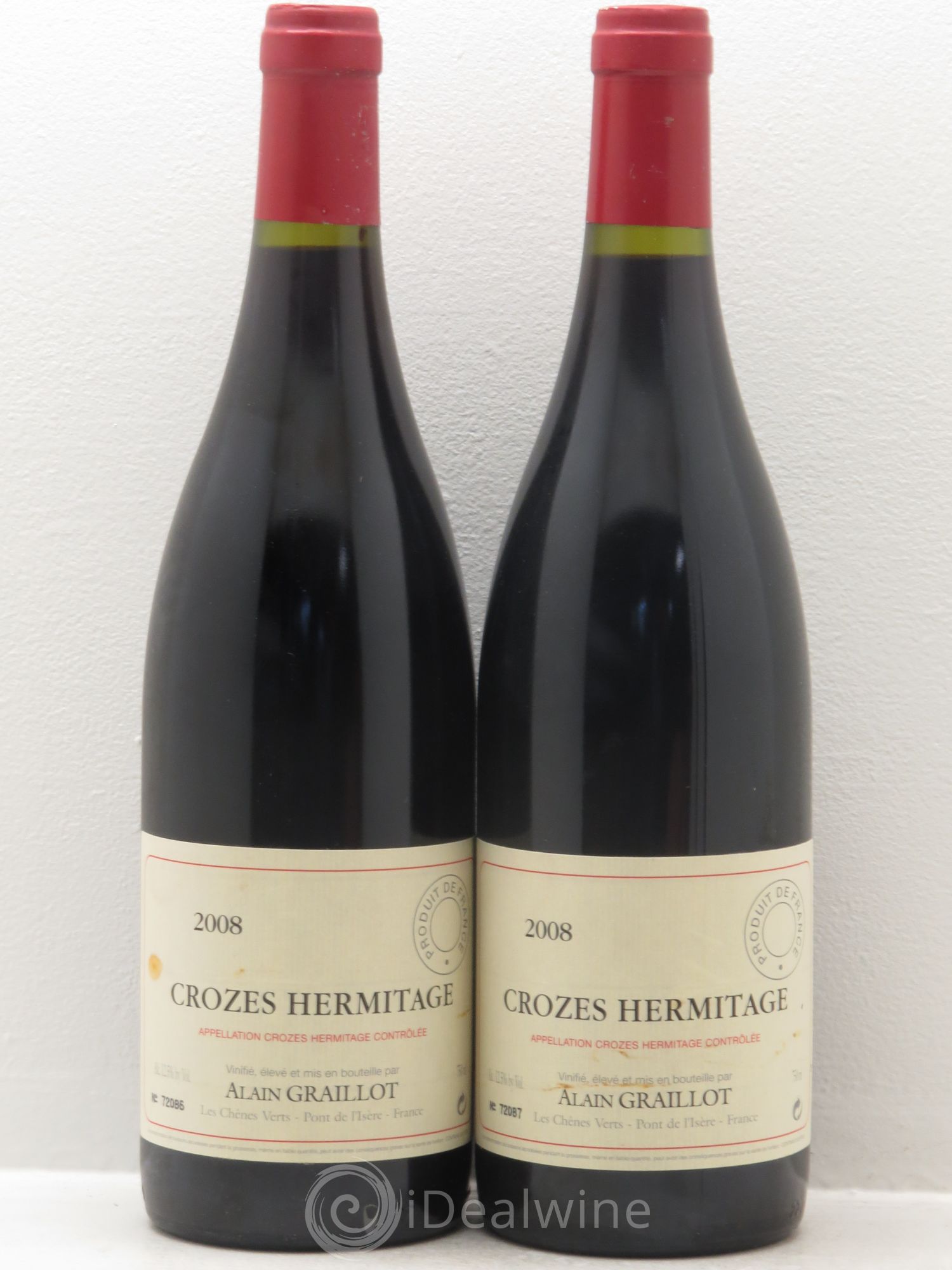 Crozes-Hermitage Domaine Graillot 2008 - Lot de 2 bouteilles - 0