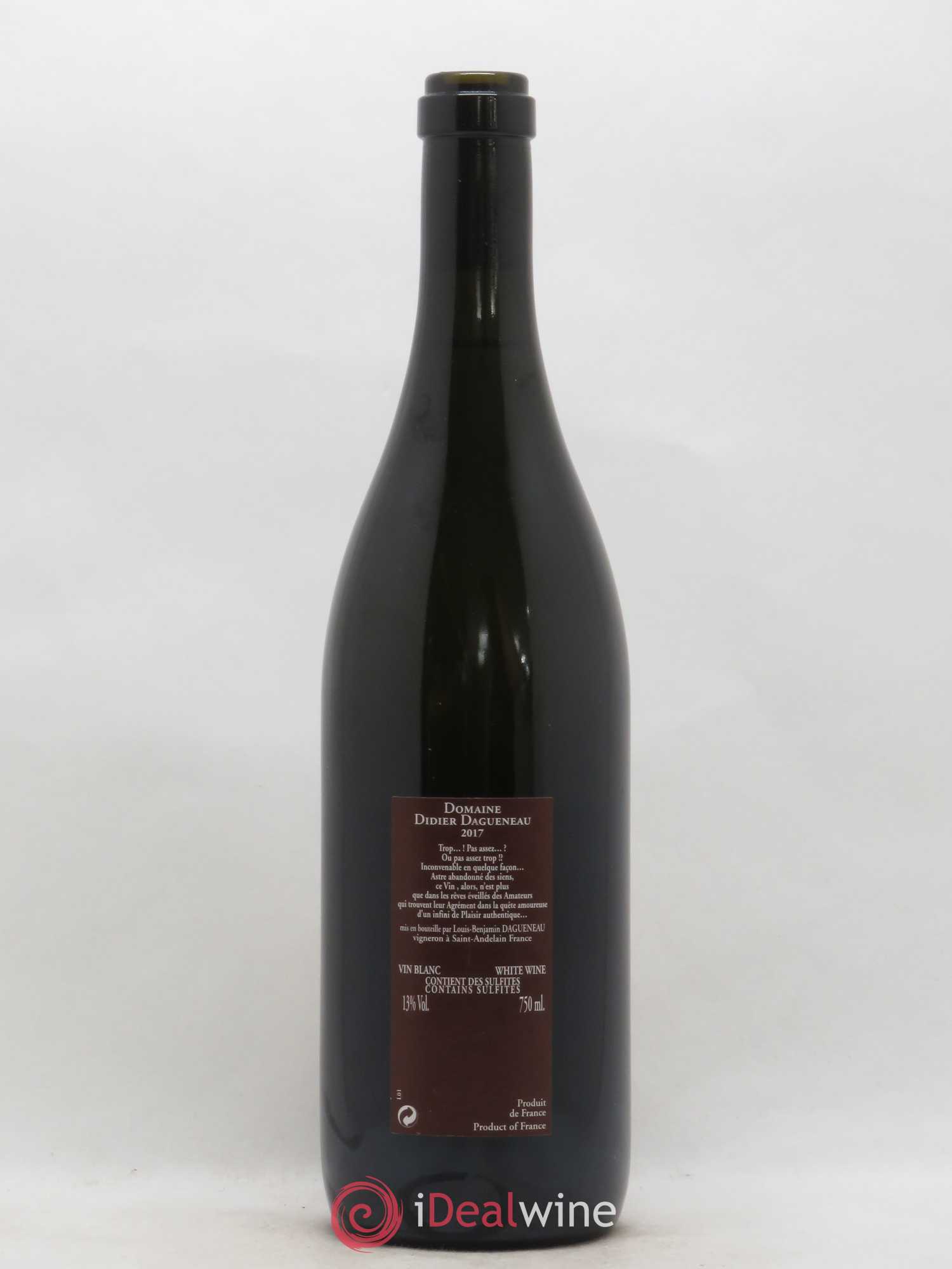 Vin de France Pur Sang Dagueneau 2017 - Posten von 1 Flasche - 1