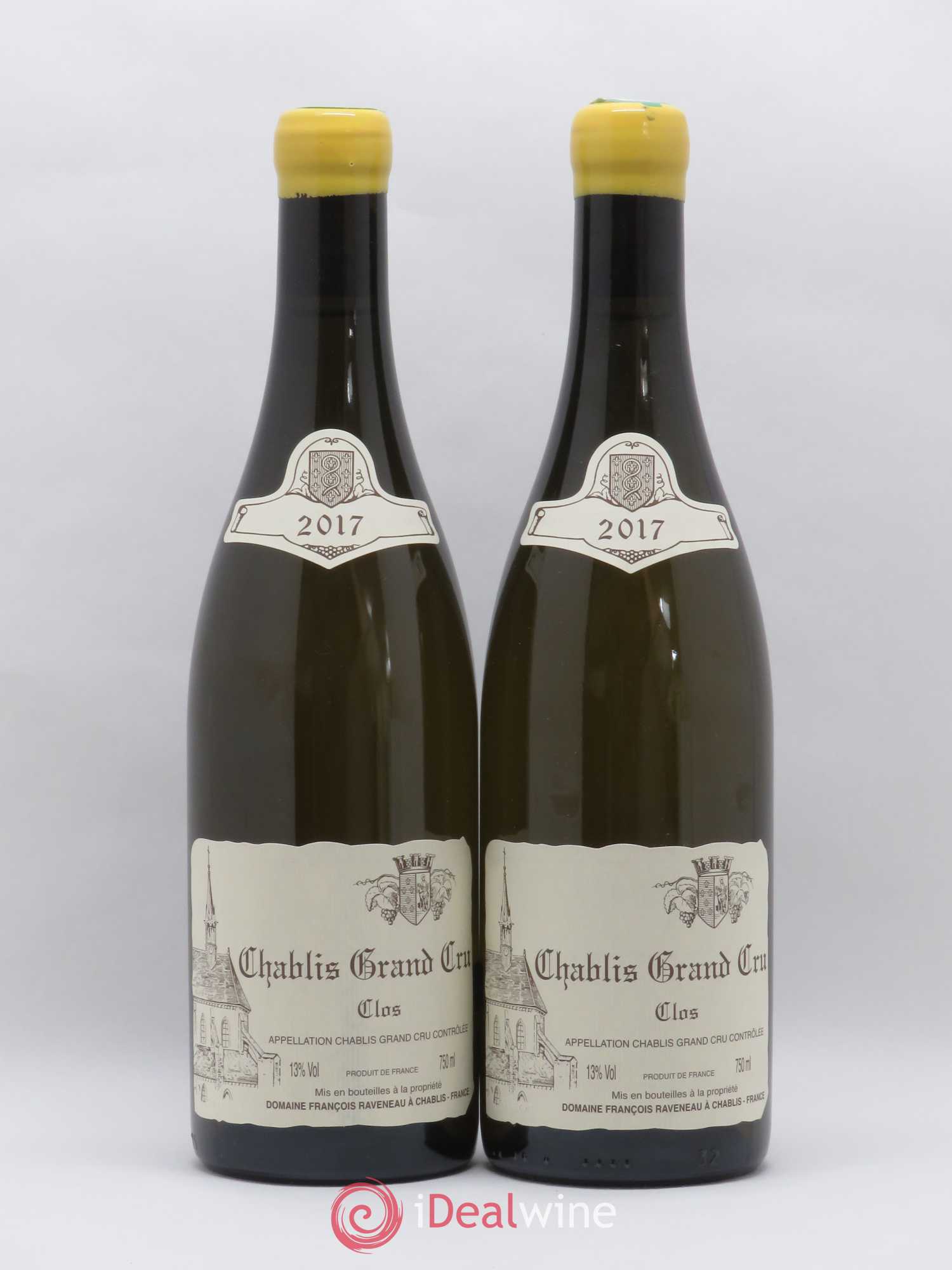 Chablis Grand Cru Clos Raveneau (Domaine) 2017 - Lot de 2 bouteilles - 0