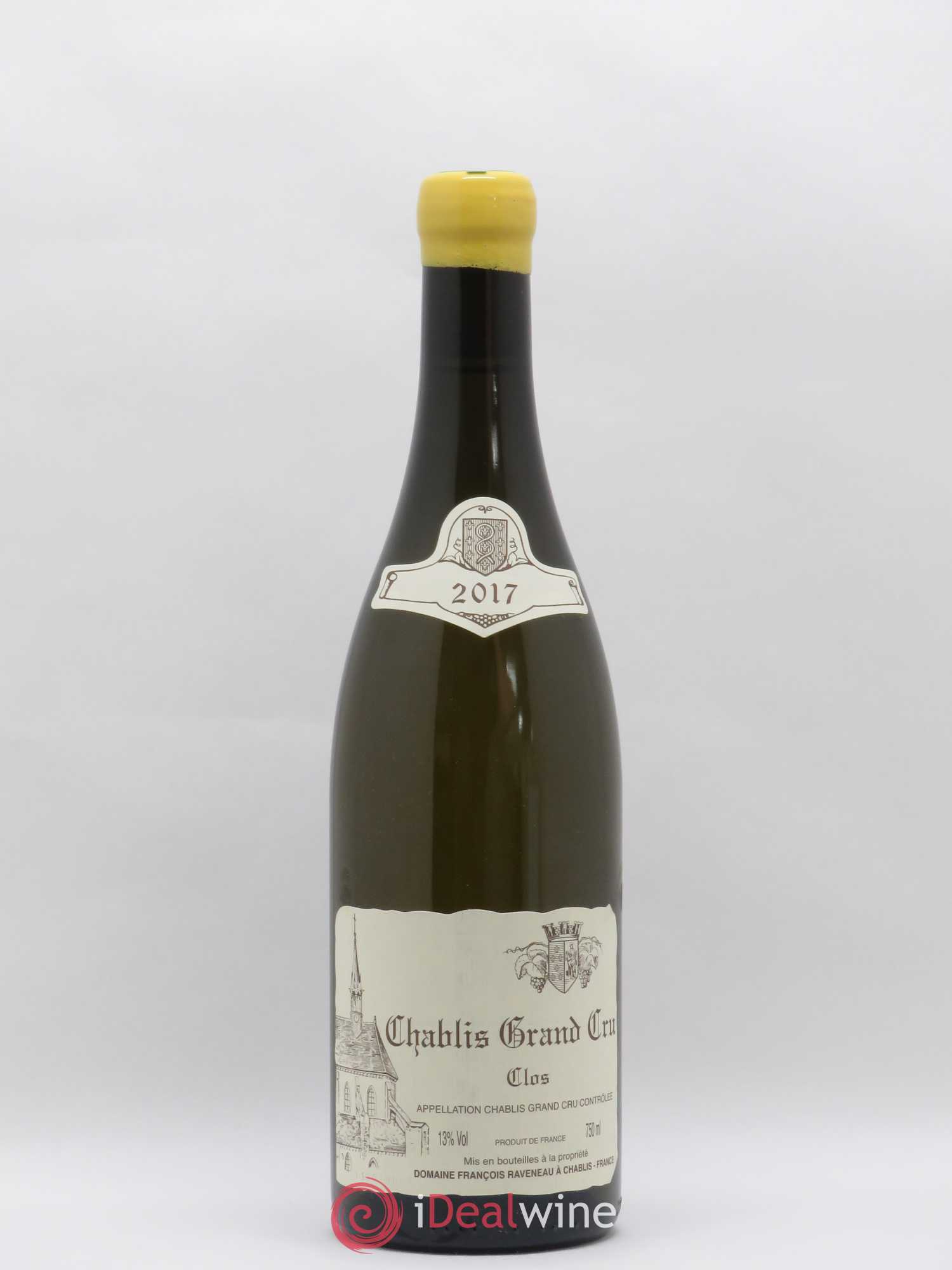 Chablis Grand Cru Clos Raveneau (Domaine) 2017 - Lot de 1 bouteille - 0