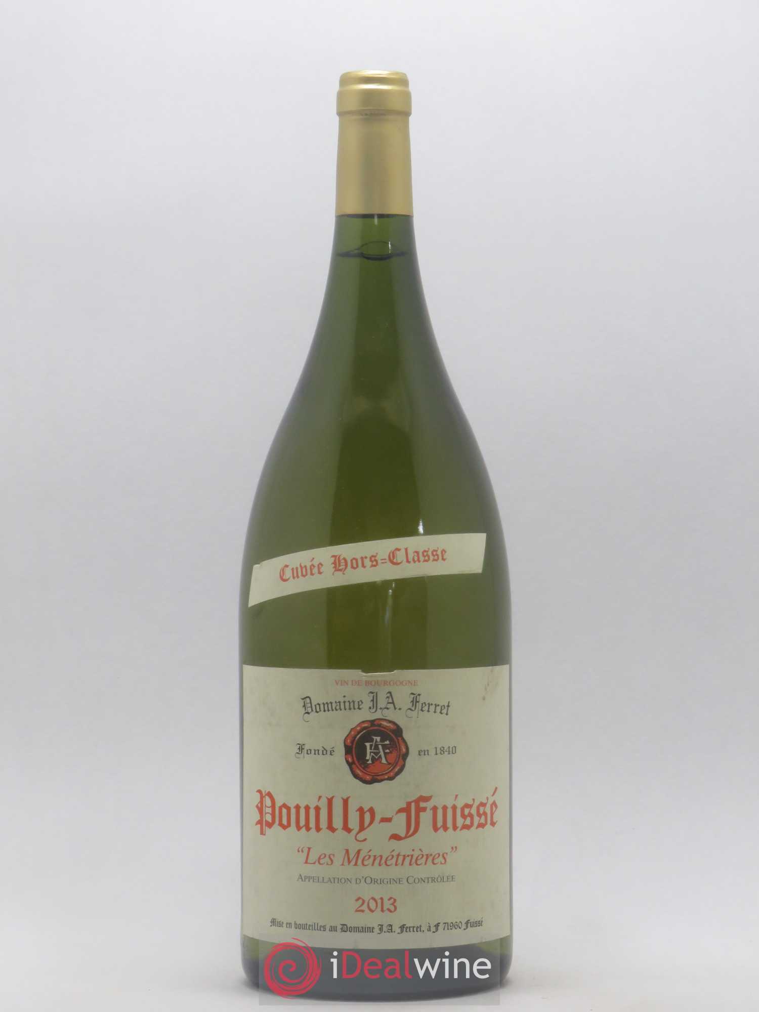 Pouilly-Fuissé 1er Cru Hors Classe Les Ménétrières J.A. Ferret (Domaine) 2013 - Lot de 1 magnum - 0