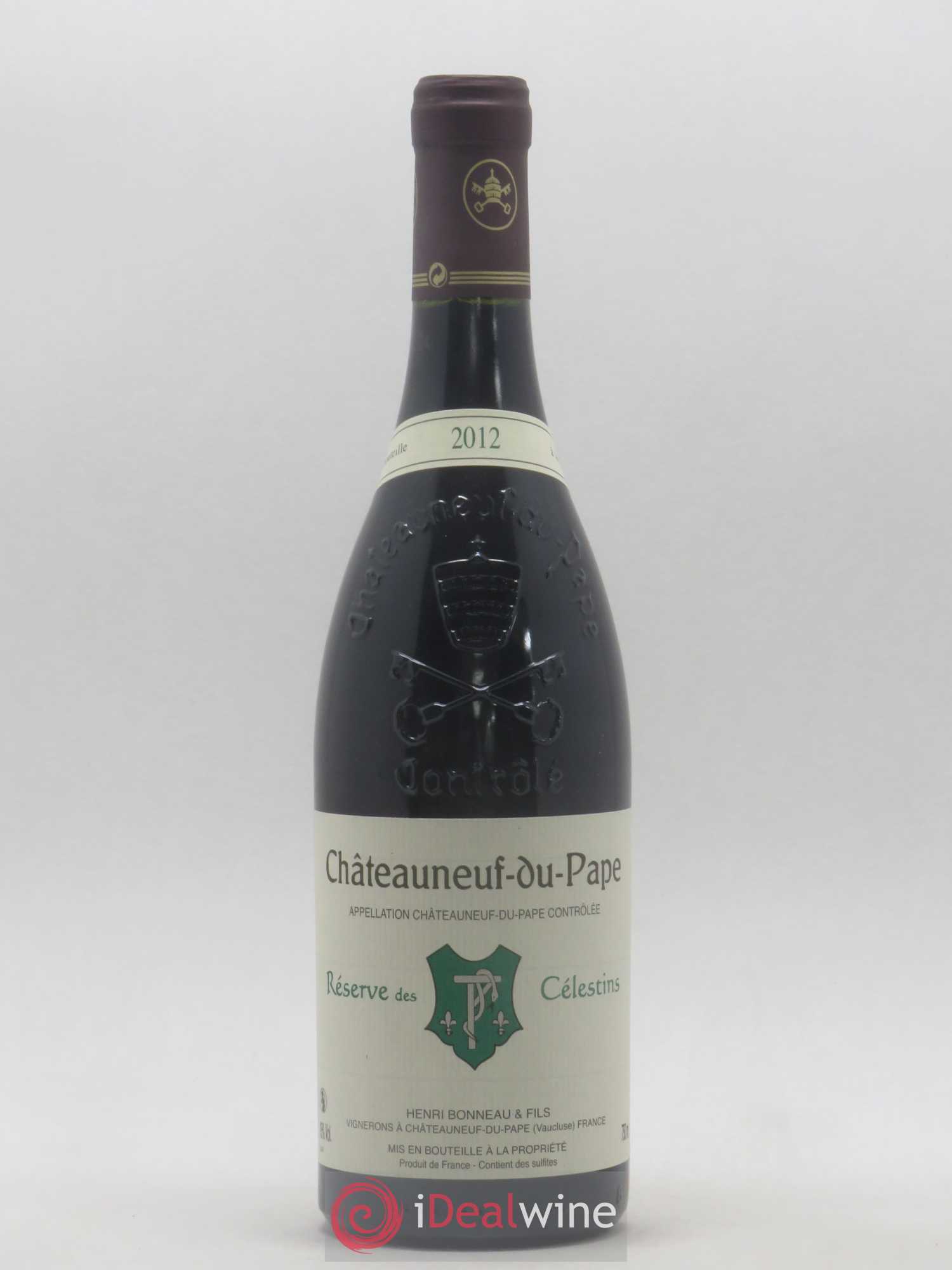 Châteauneuf-du-Pape Réserve des Célestins Henri Bonneau & Fils 2012 - Lot de 1 bouteille - 0