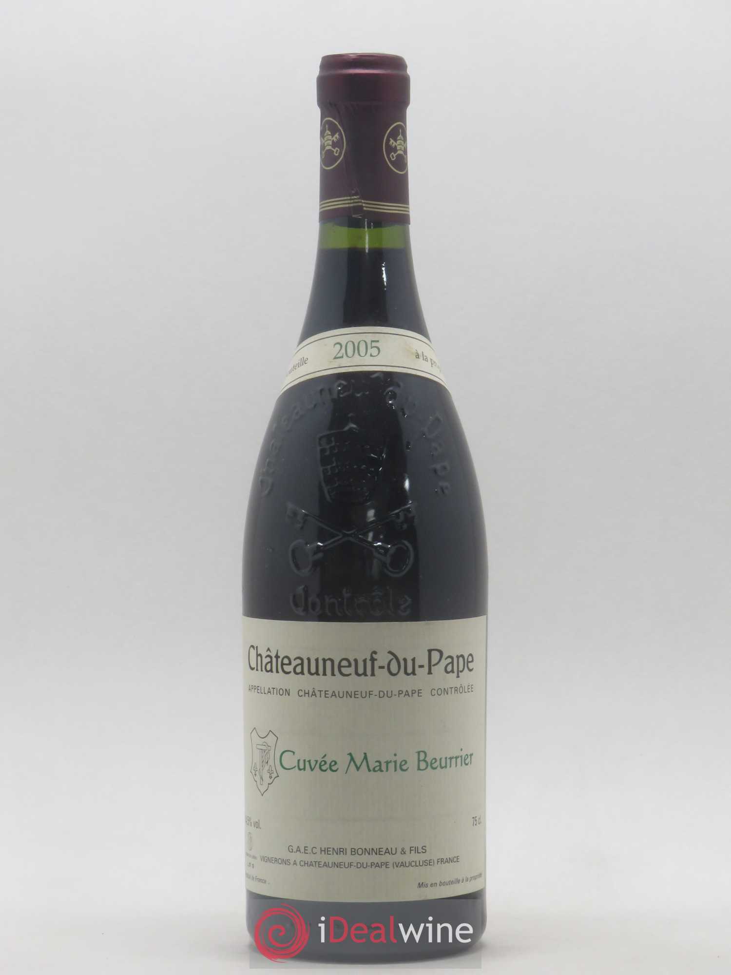 Châteauneuf-du-Pape Marie Beurrier Henri Bonneau & Fils 2005 - Lot de 1 bouteille - 0