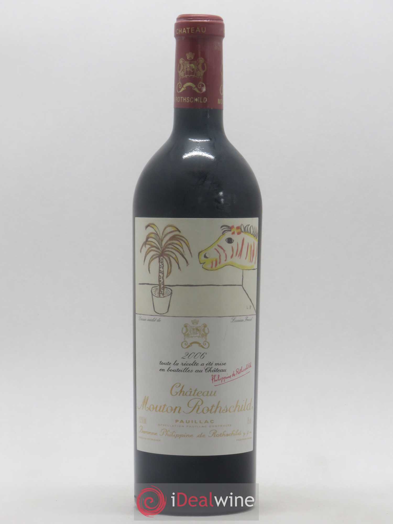 Château Mouton Rothschild 1er Grand Cru Classé 2006 - Lot de 1 bouteille - 0