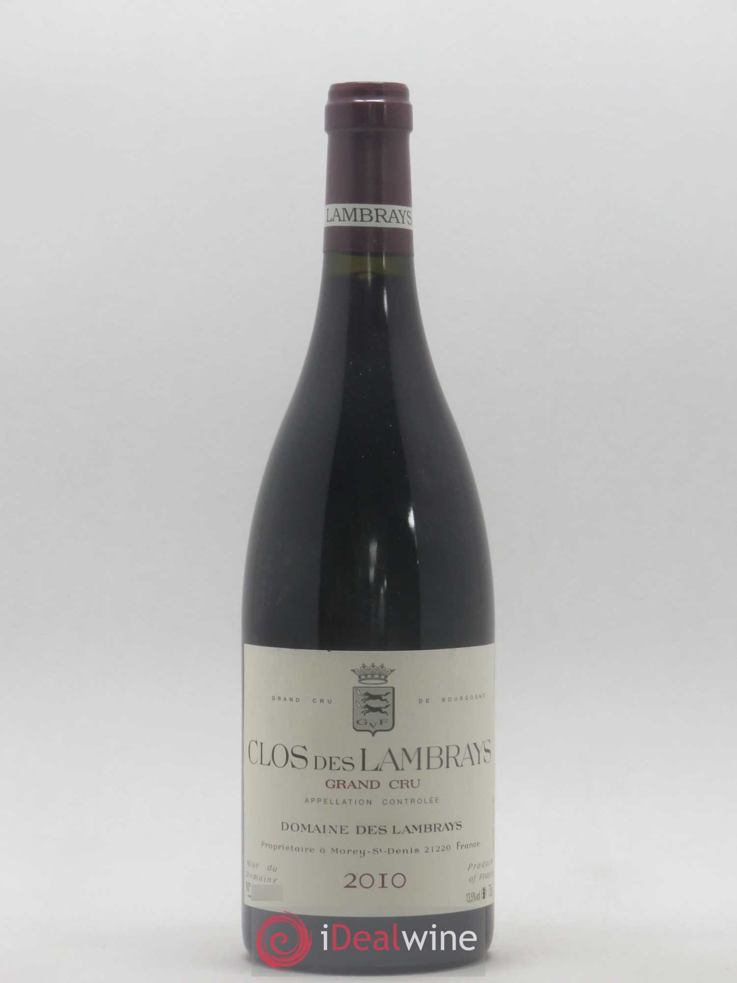 Clos des Lambrays Grand Cru Domaine des Lambrays 2010 - Lot de 1 bouteille - 0
