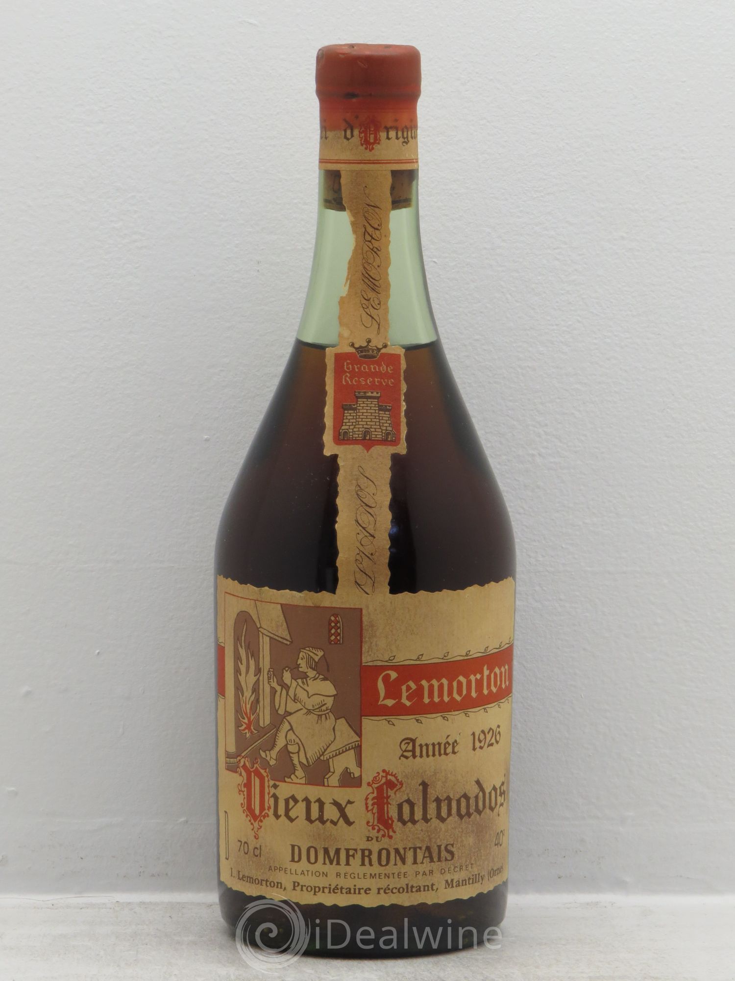 Calvados Grande réserve Famille Lemorton 1926 - Posten von 1 Flasche - 0