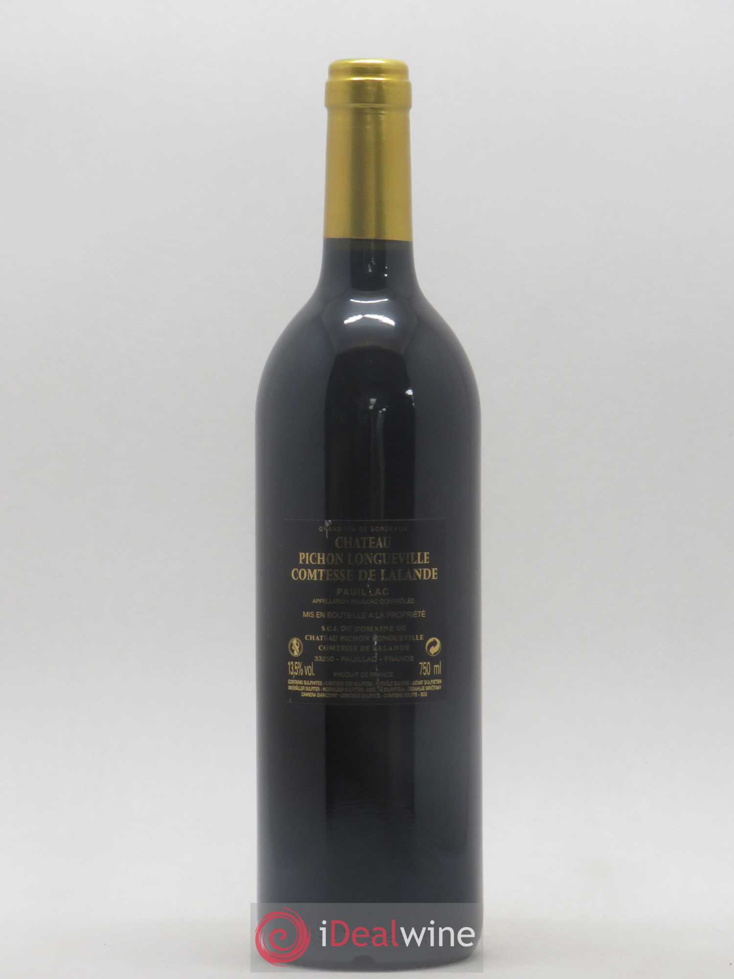 Château Pichon Longueville Comtesse de Lalande 2ème Grand Cru Classé 2015 - Lot de 1 bouteille - 1