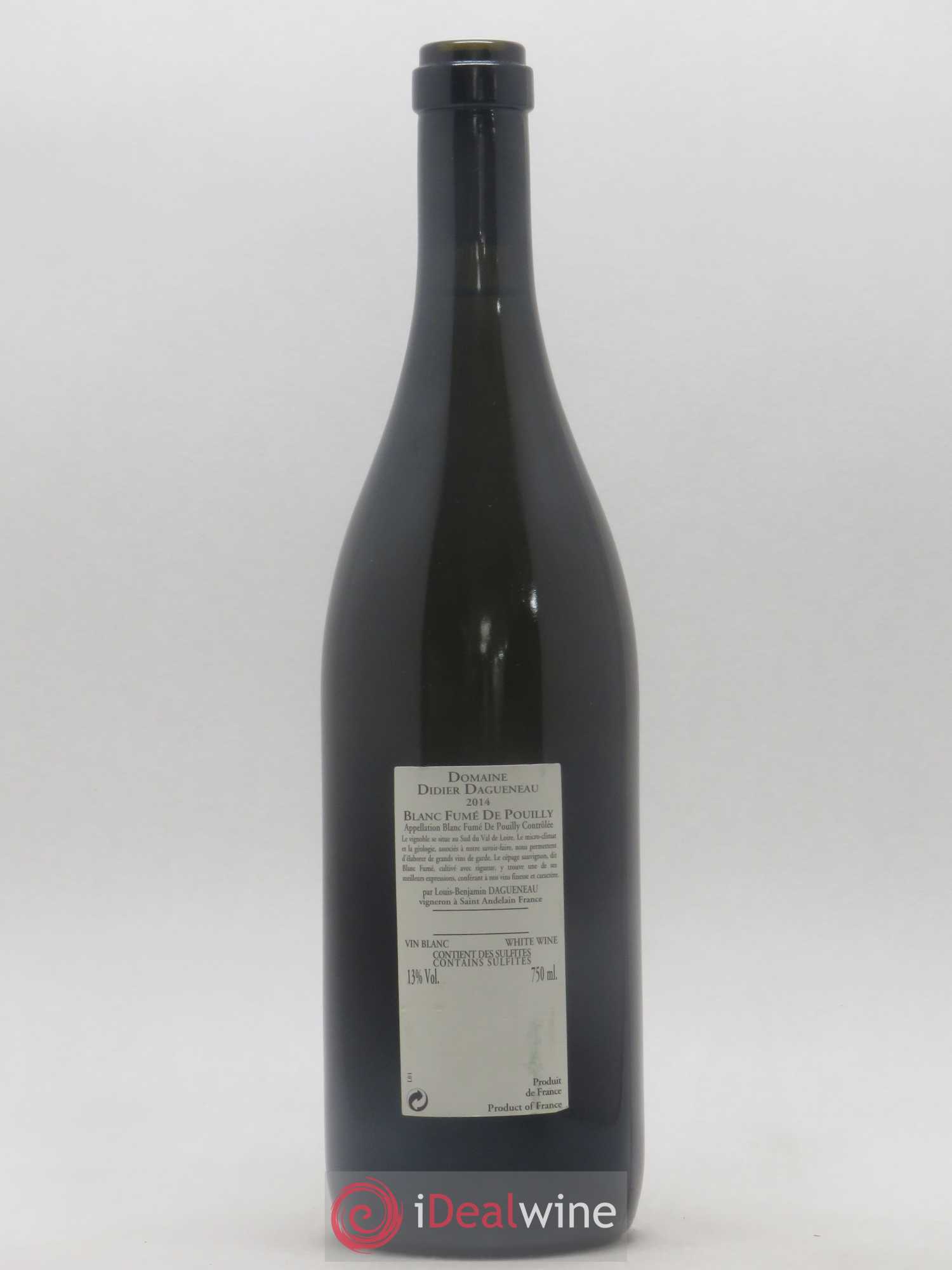 Vin de France (anciennement Pouilly-Fumé) Buisson Renard Dagueneau (Domaine Didier - Louis-Benjamin) 2014 - Lot de 1 bouteille - 1