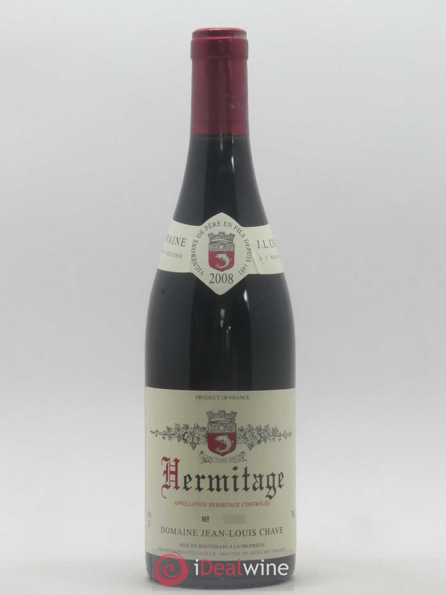 Hermitage Jean-Louis Chave 2008 - Lot de 1 bouteille - 0