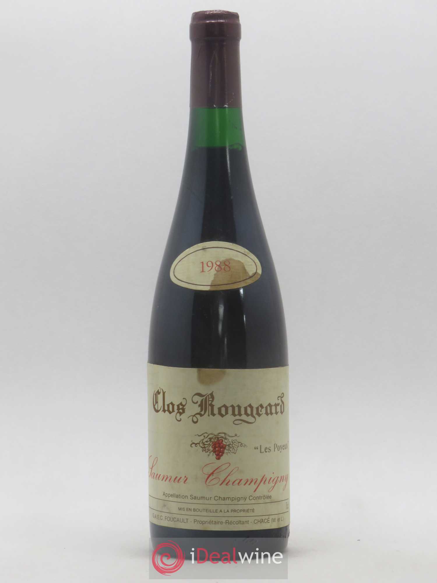 Saumur-Champigny Les Poyeux Clos Rougeard 1988 - Lot de 1 bouteille - 0