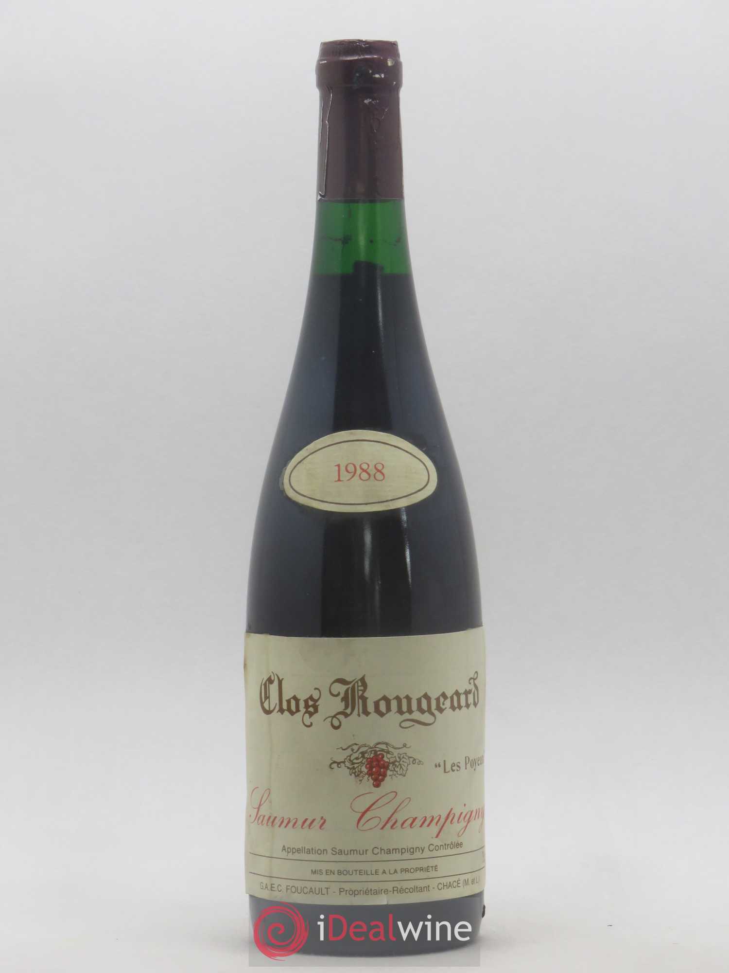 Saumur-Champigny Les Poyeux Clos Rougeard 1988 - Lot de 1 bouteille - 0