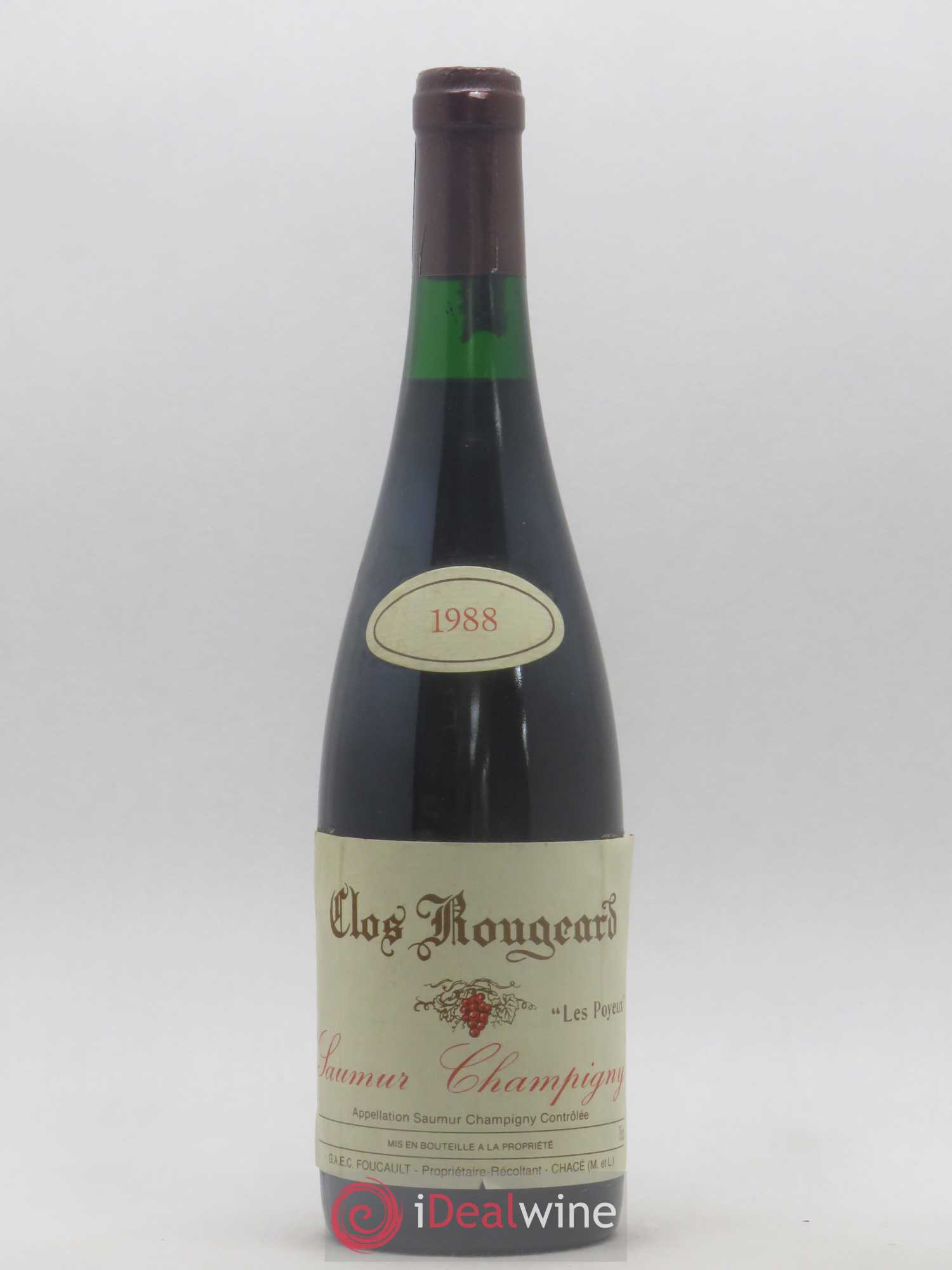 Saumur-Champigny Les Poyeux Clos Rougeard 1988 - Lot de 1 bouteille - 0