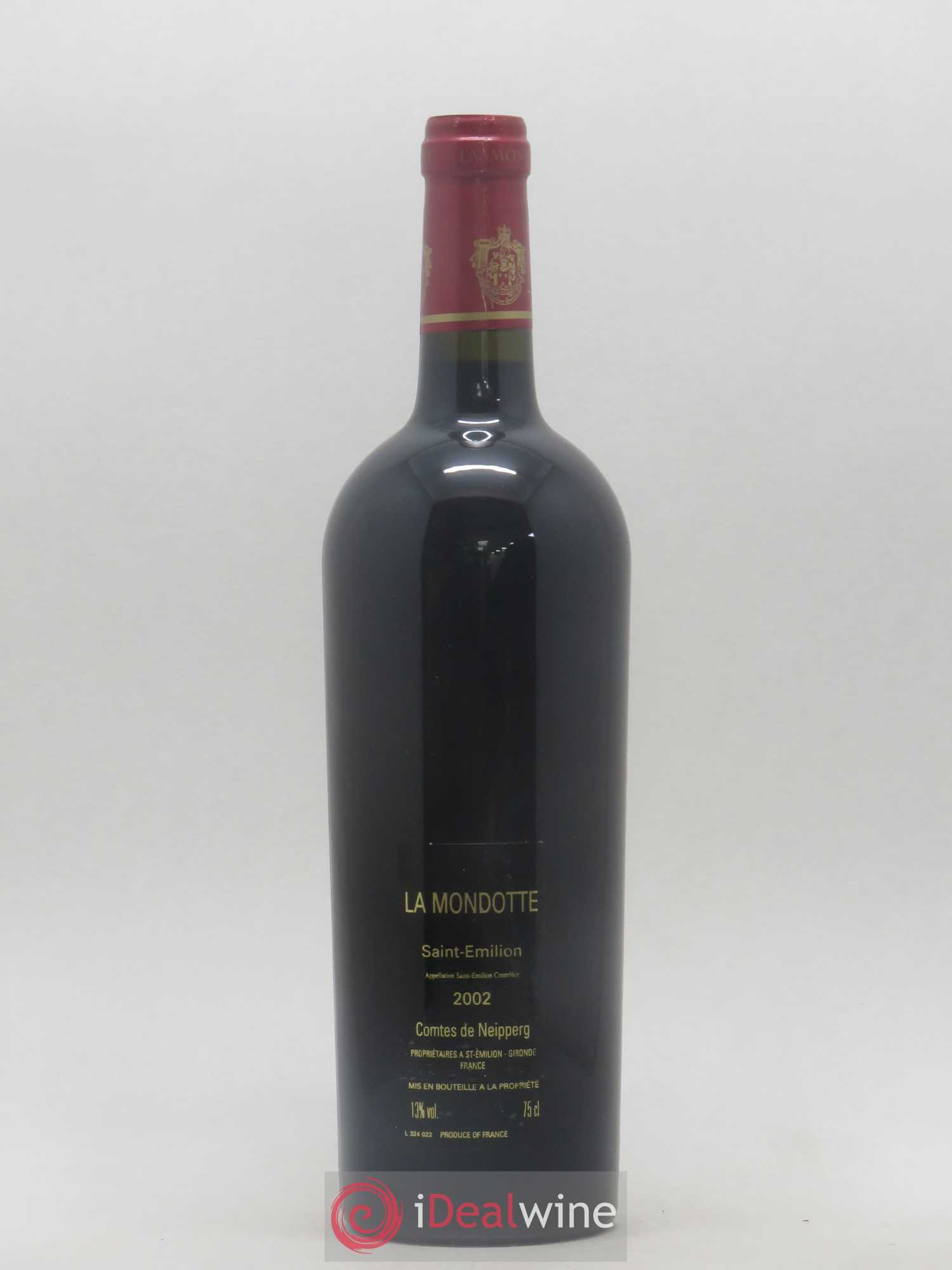 La Mondotte 1er Grand Cru Classé B depuis 2012 2002 - Lot de 1 bouteille - 1