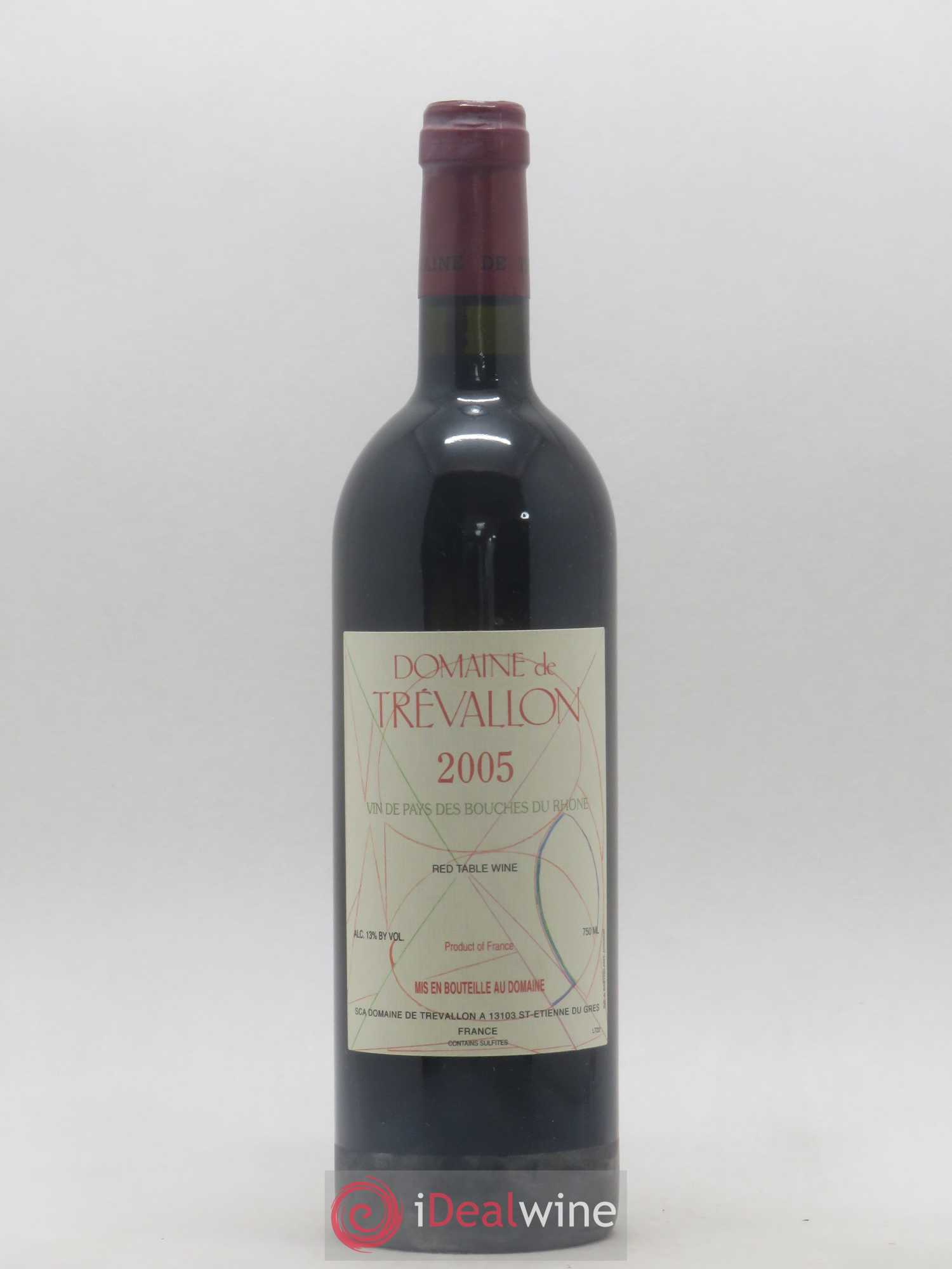 VDP Bouches du Rhône Trévallon (Domaine de) Eloi Dürrbach 2005 - Lot de 1 bouteille - 0