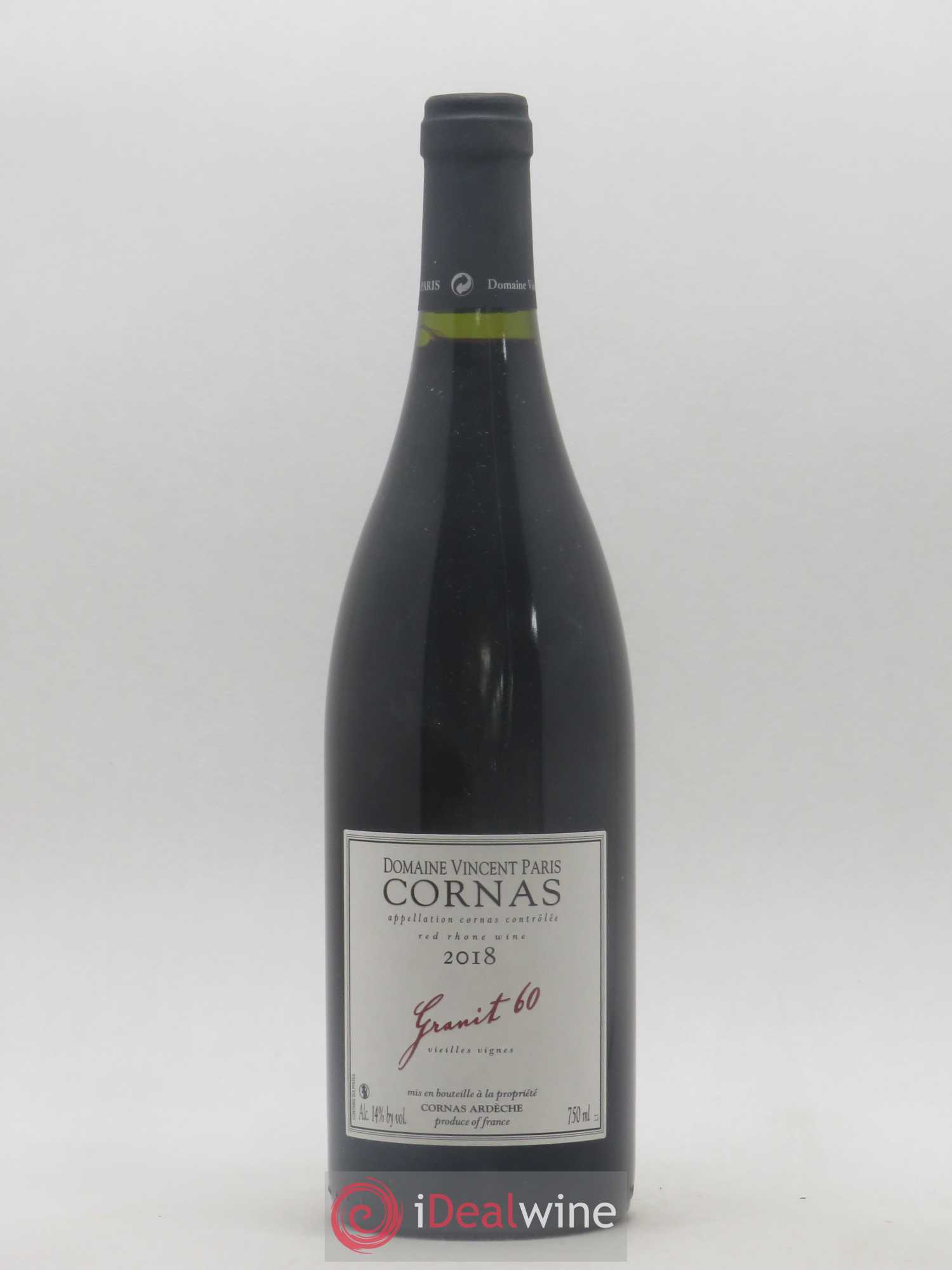 Cornas Granit 60 Vieilles Vignes Vincent Paris (sans prix de réserve) 2018 - Lot de 1 bouteille - 0