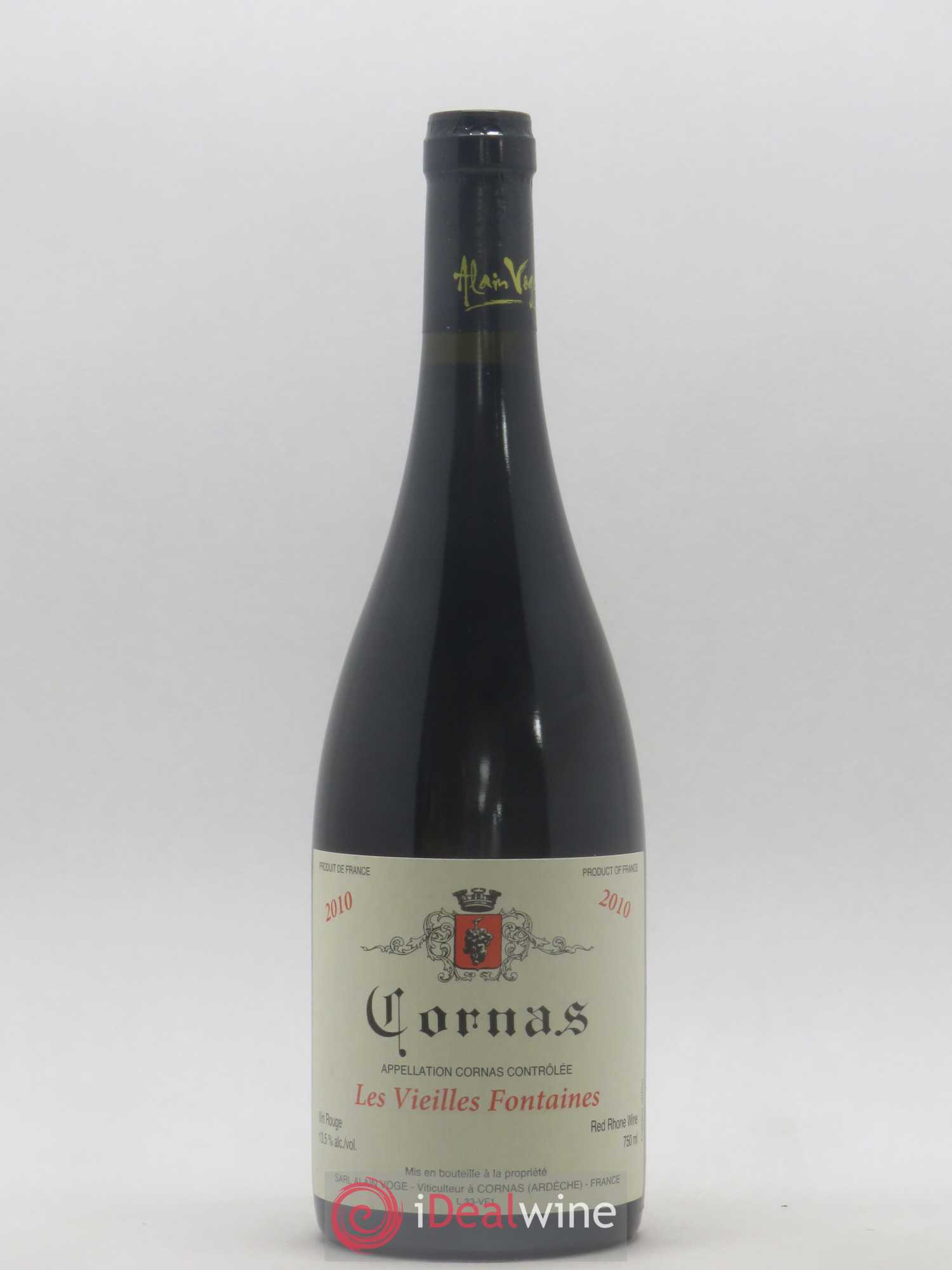 Cornas Les Vieilles Fontaines Alain Voge (Domaine) 2010 - Lot de 1 bouteille - 0