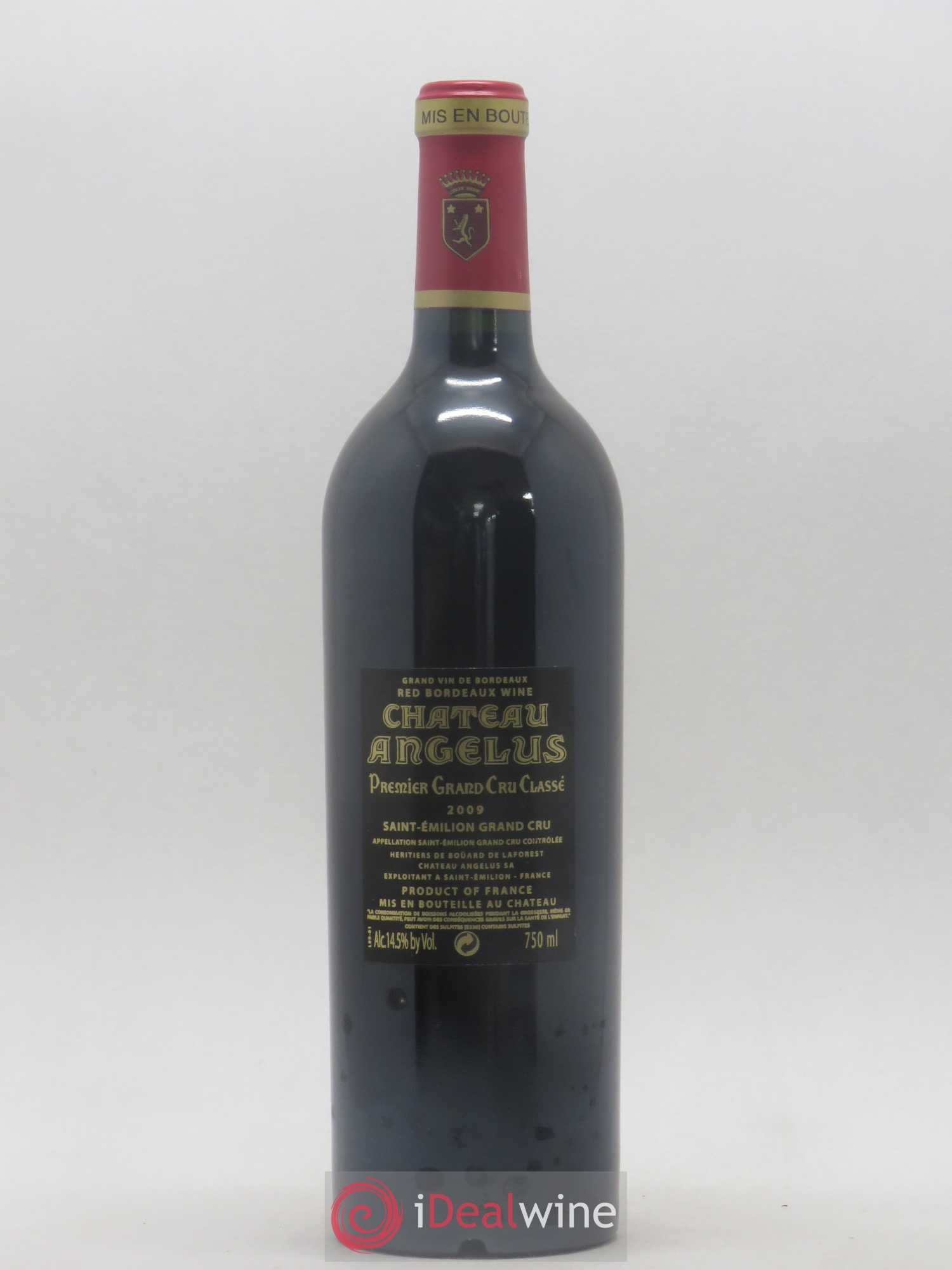 Château Angélus 1er Grand Cru Classé A 2009 - Lot de 1 bouteille - 1