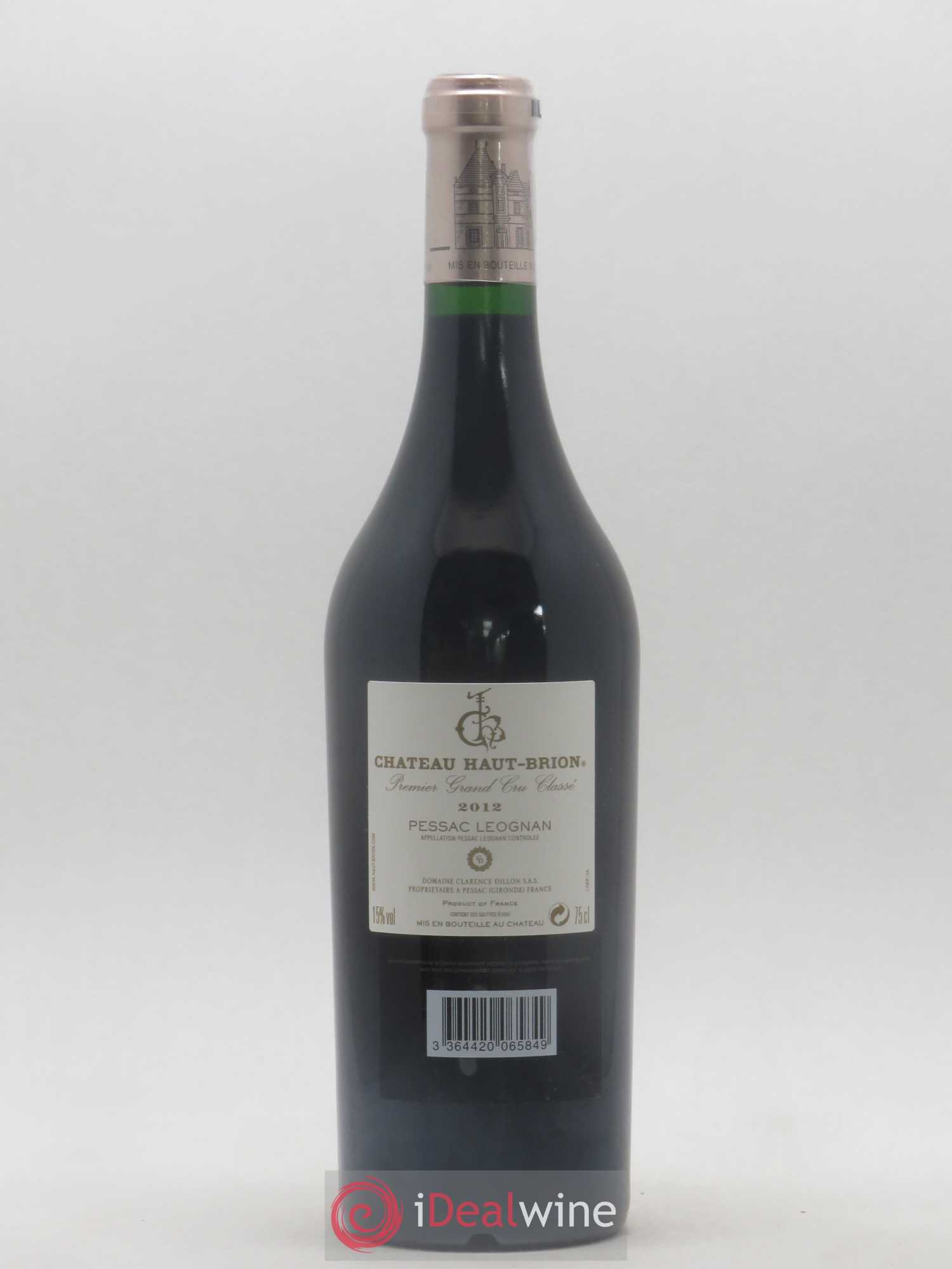 Château Haut Brion 1er Grand Cru Classé 2012 - Lot de 1 bouteille - 1