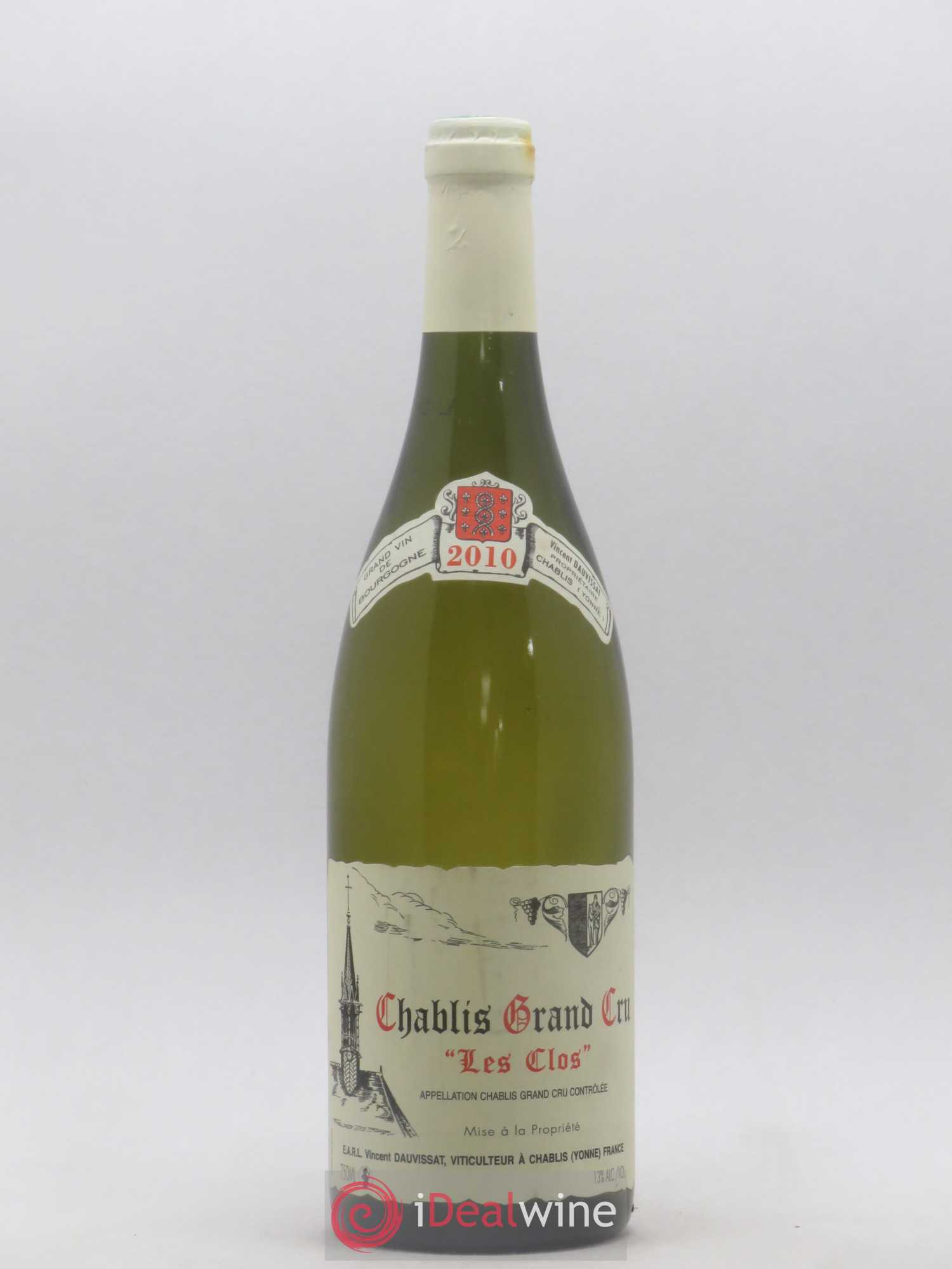 Chablis Grand Cru Les Clos Vincent Dauvissat (Domaine) 2010 - Lot de 1 bouteille - 0
