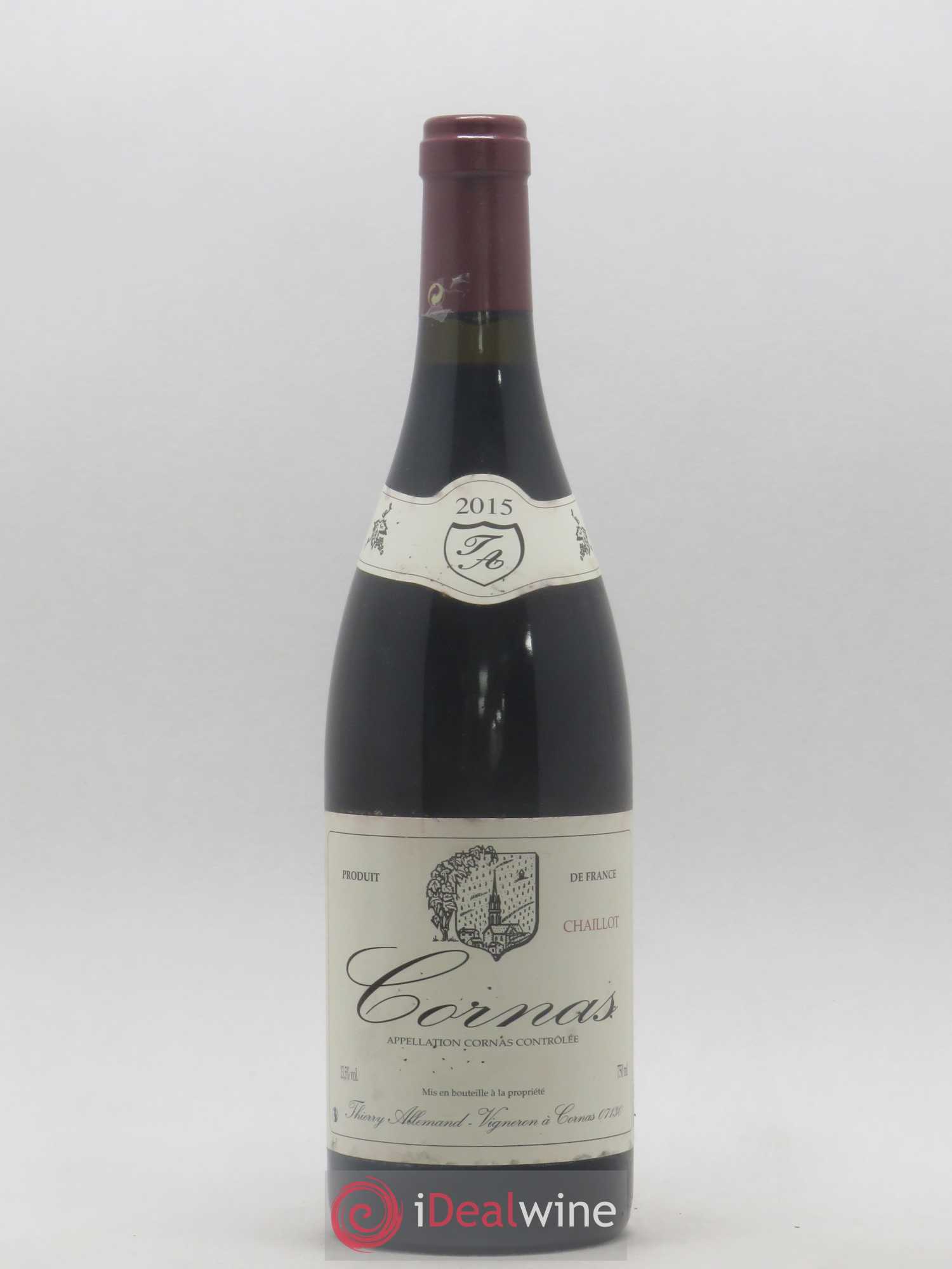 Cornas Chaillot Thierry Allemand 2015 - Lot de 1 bouteille - 0