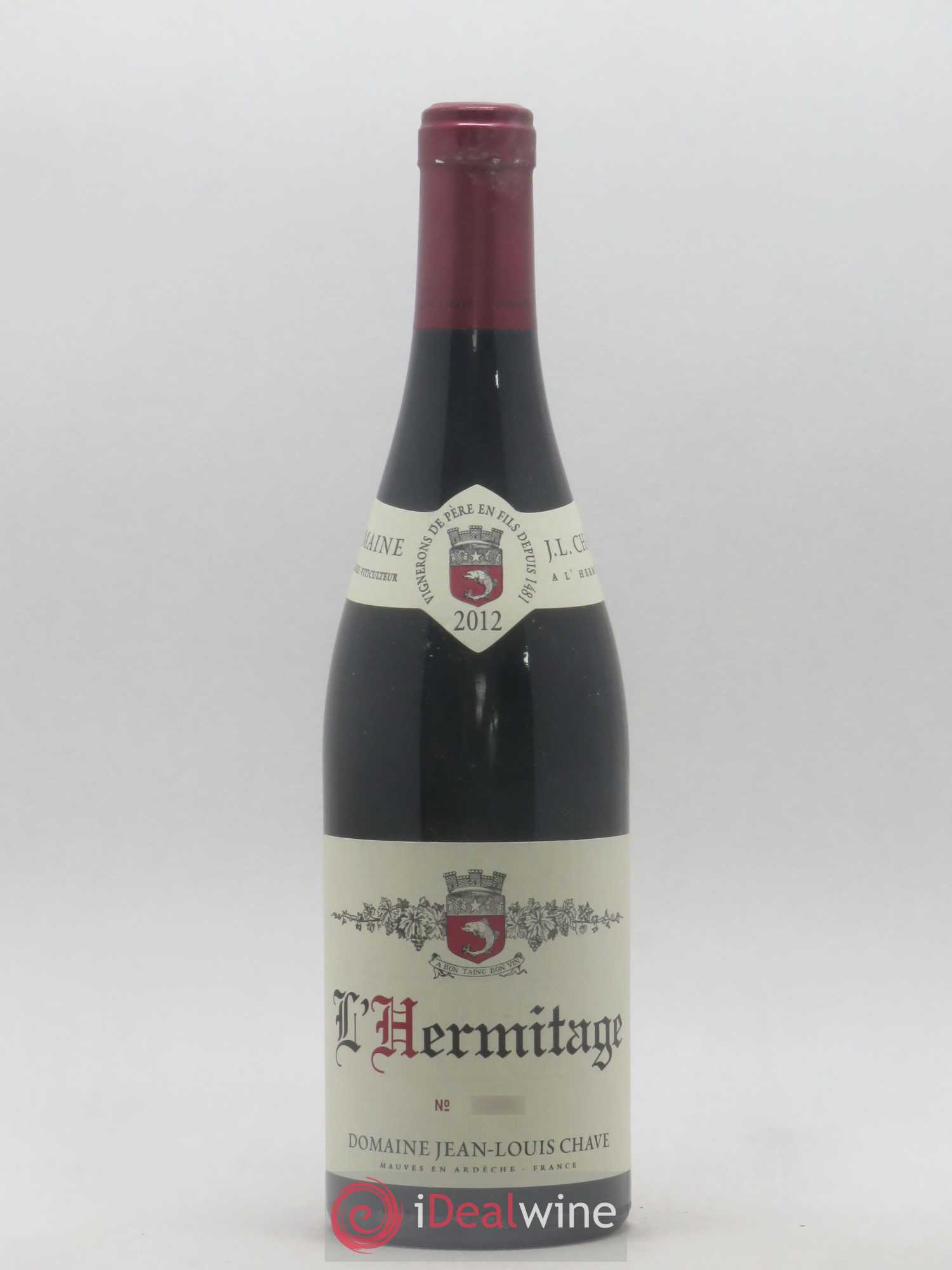 Hermitage Jean-Louis Chave 2012 - Lot de 1 bouteille - 0