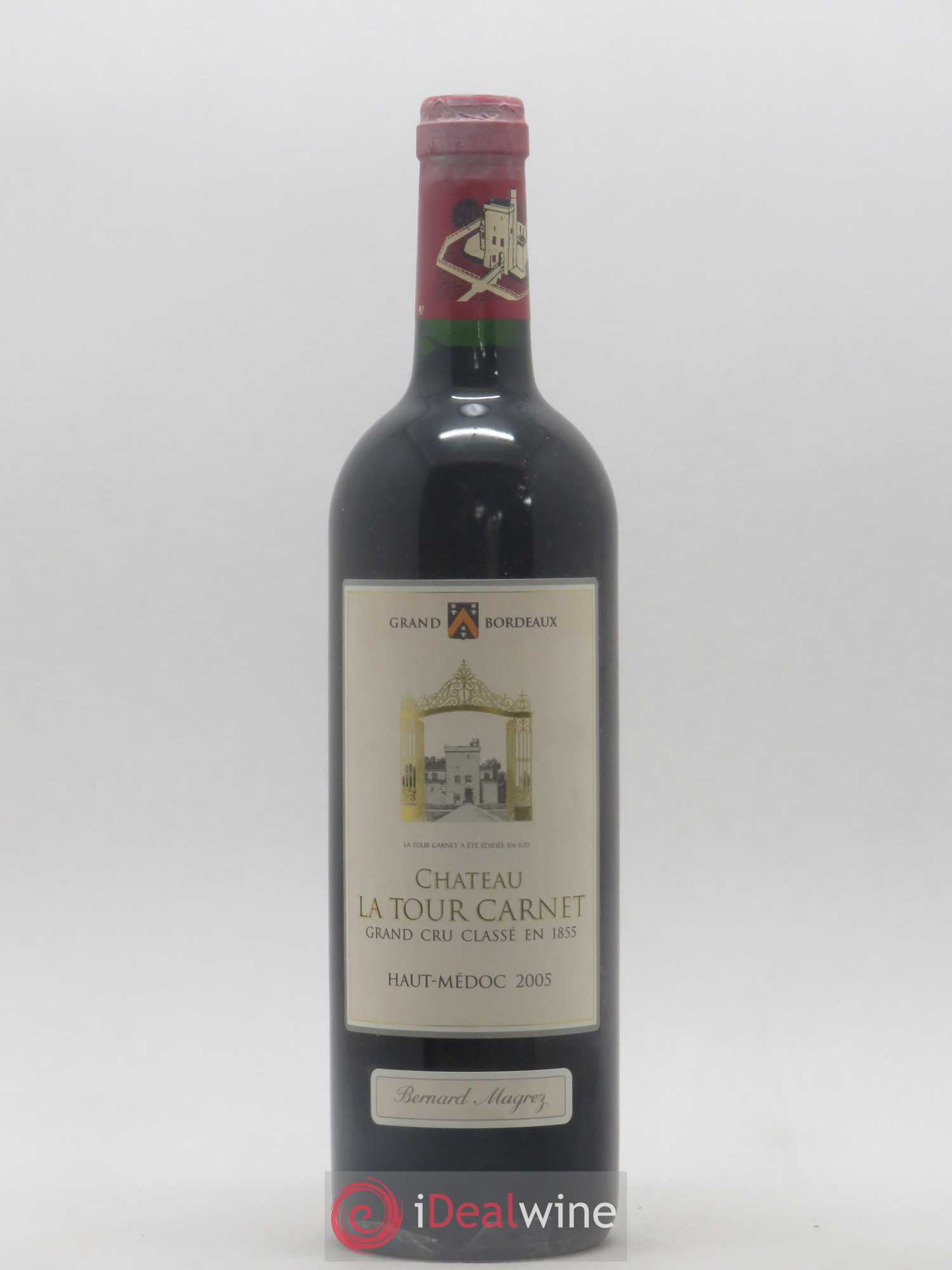 Château la Tour Carnet 4ème Grand Cru Classé 2005 - Lot de 1 bouteille - 0